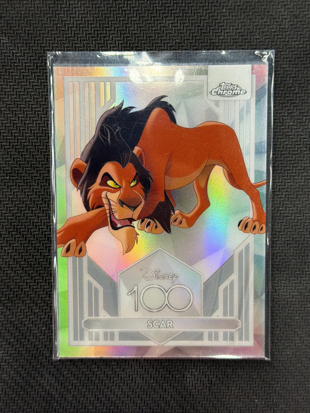 2023 Topps Chrome Disney 100 Scar Refractor