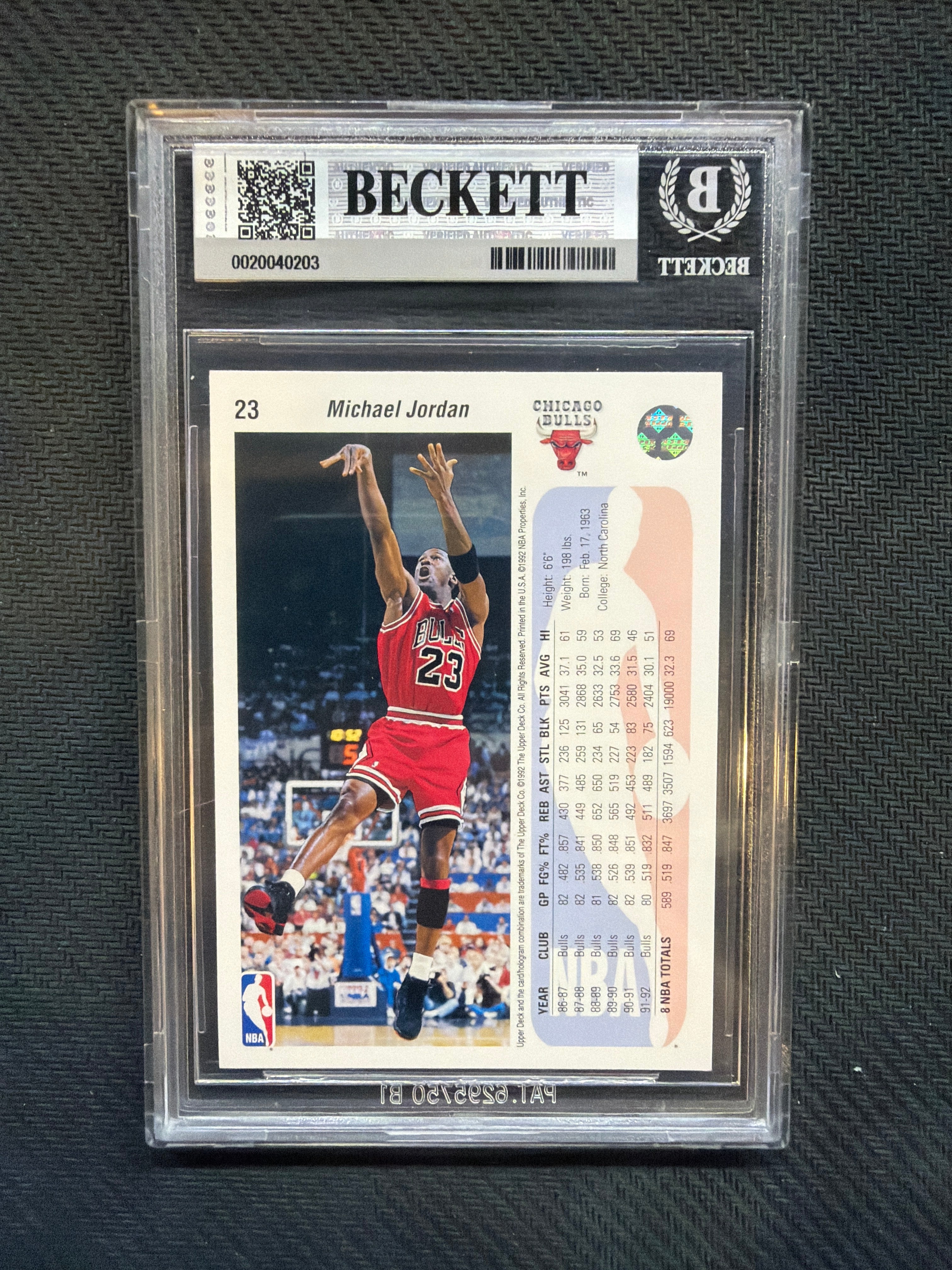 1992-93 Upper Deck Michael Jordan BGS 9 203 Bulls