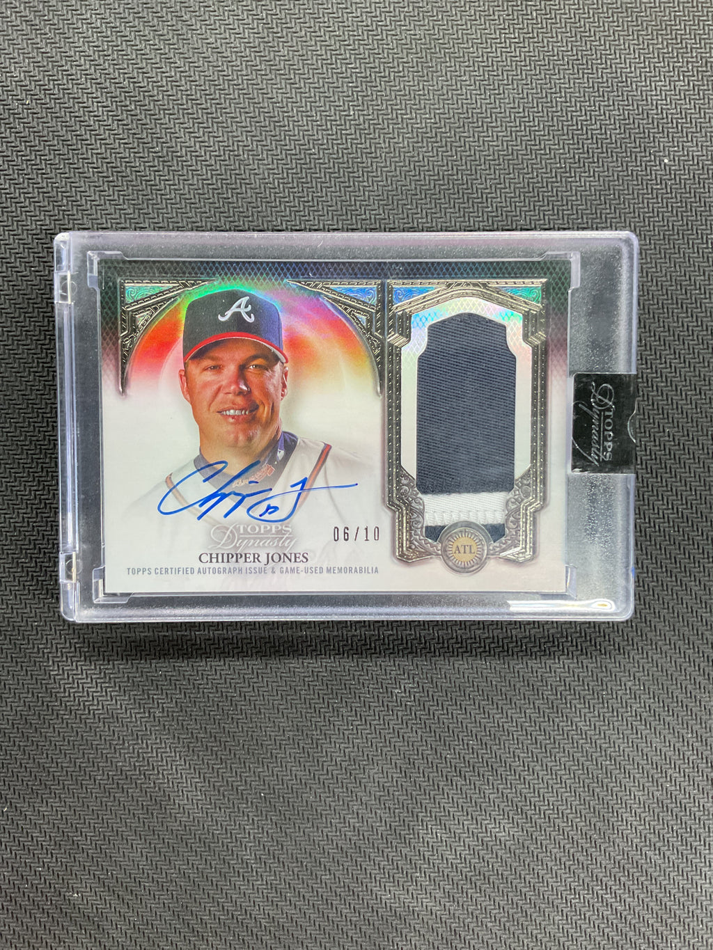 2023 Topps Dynasty Chipper Jones Patch Auto /10 Braves #CJ7