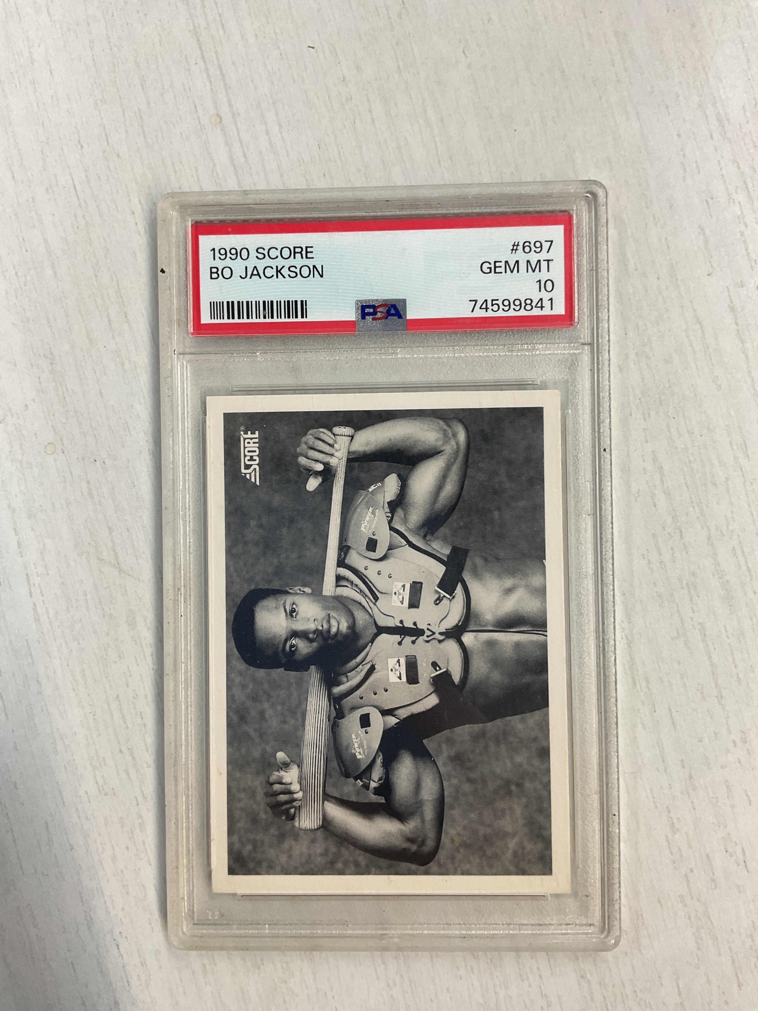 1990 Score #697 Bo Jackson Rookie PSA 10