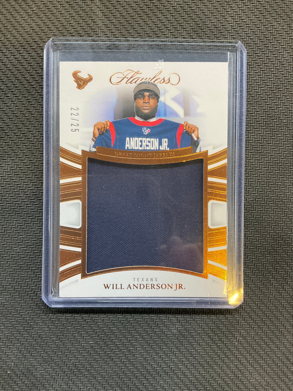 2025 Panini Flawless Will Anderson Jr. Rookie Patch /25