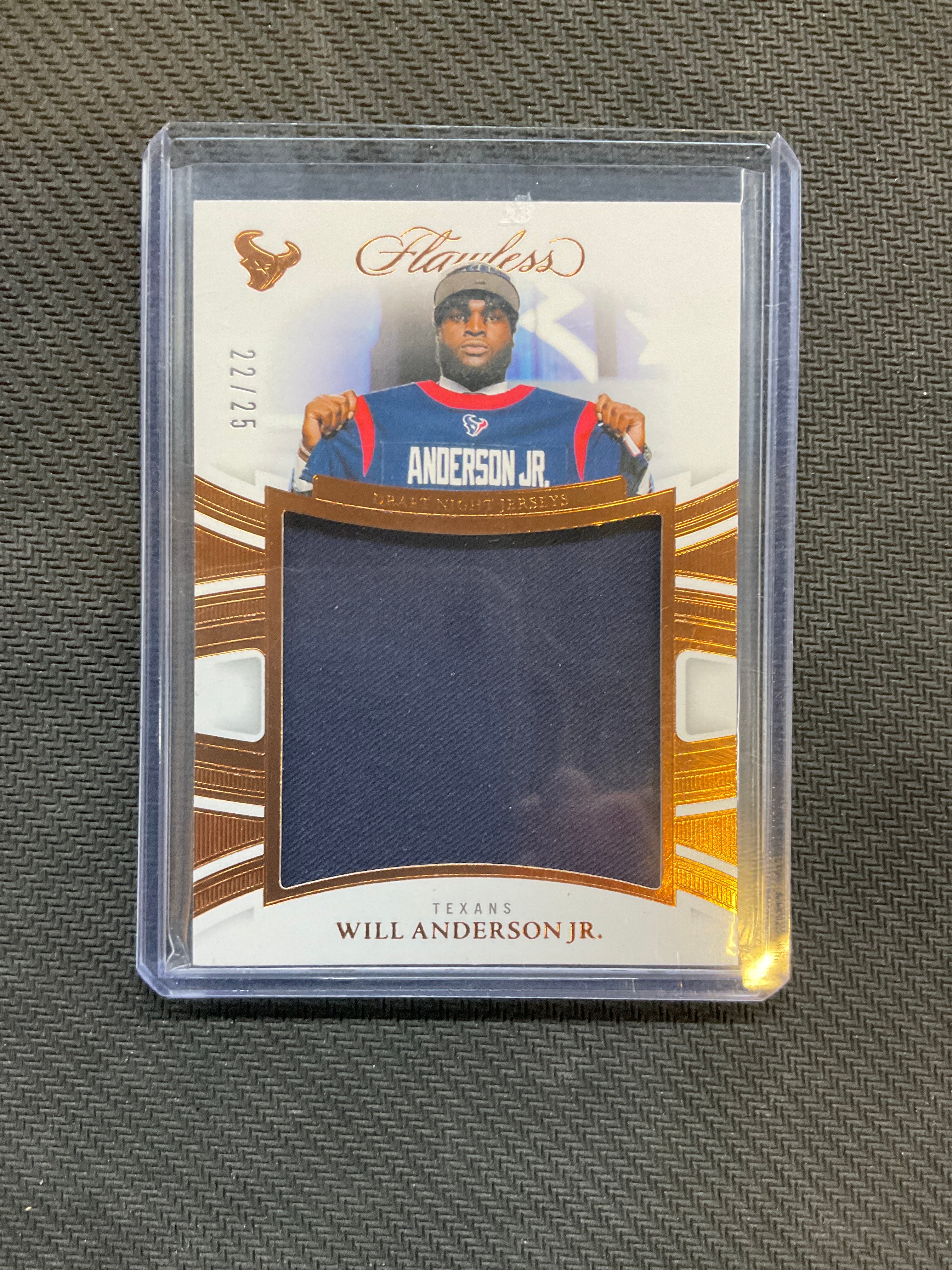 2025 Panini Flawless Will Anderson Jr. Rookie Patch /25