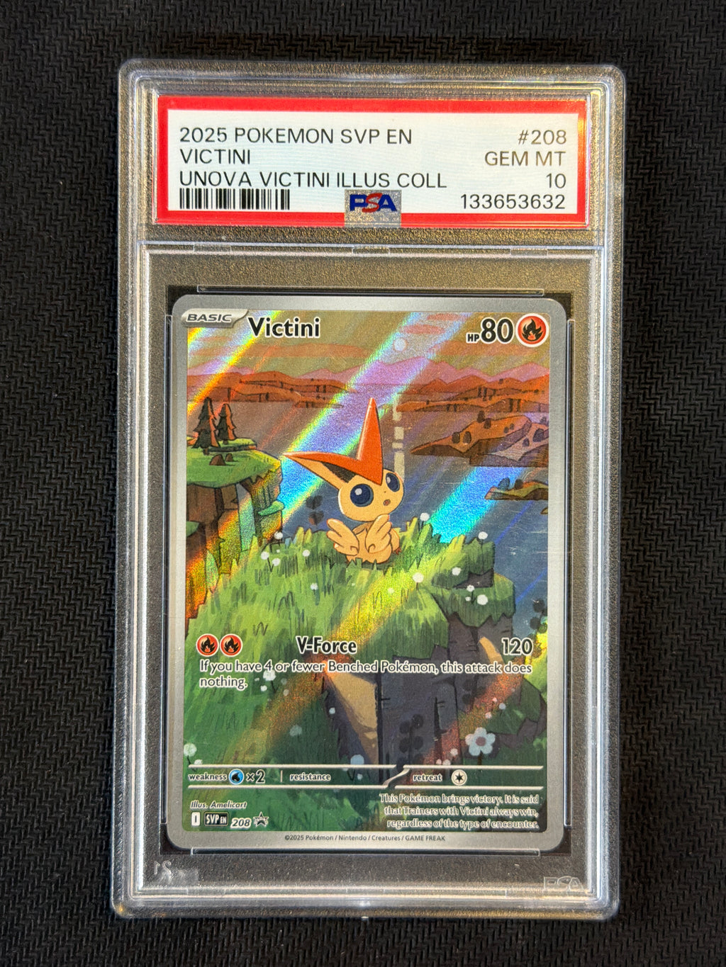 2025 Pokemon Promo Victini 208 PSA 10