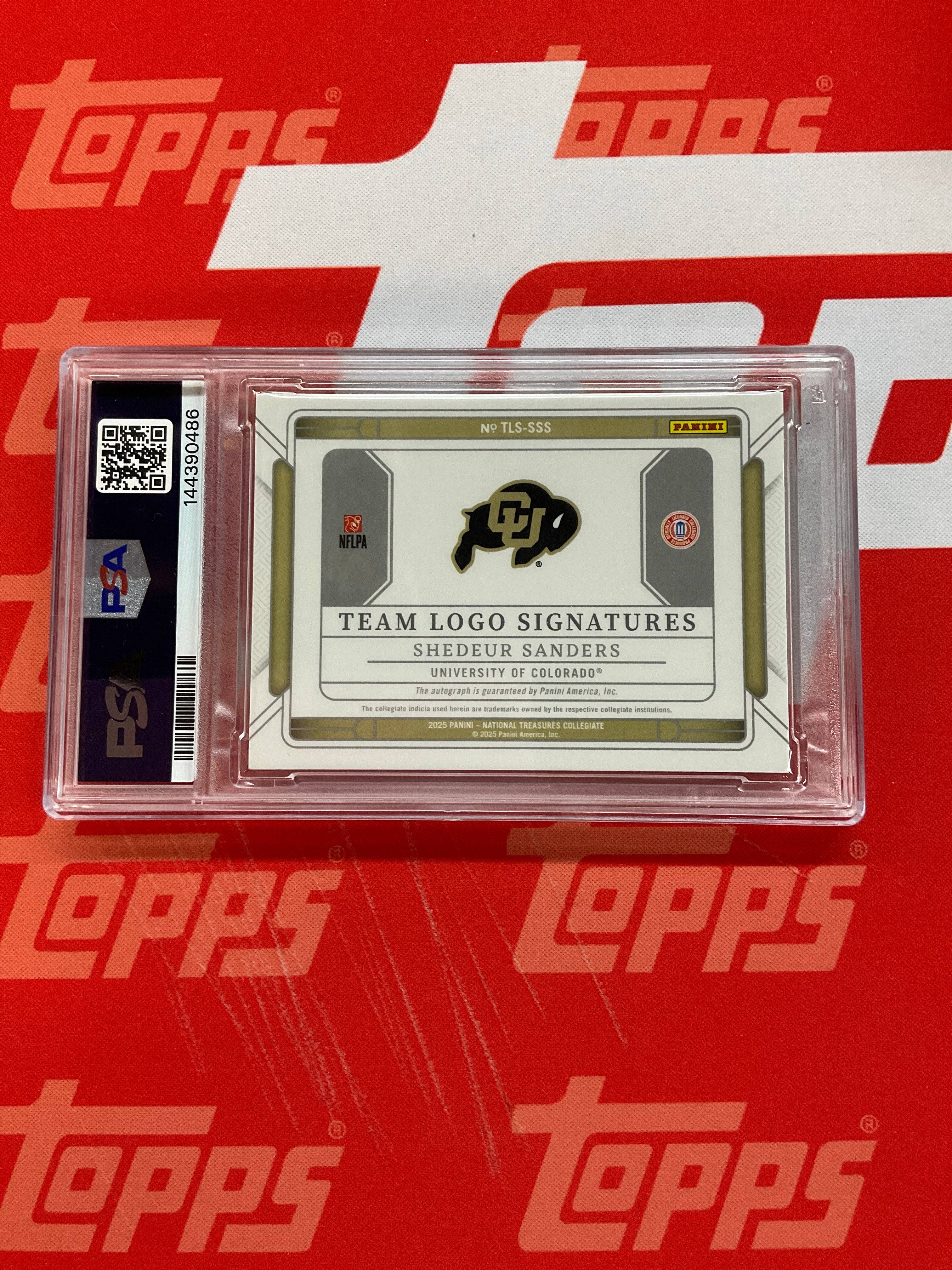 2025 National Treasures Collegiate Shedeur Sanders Rookie Auto /10 PSA 8 10