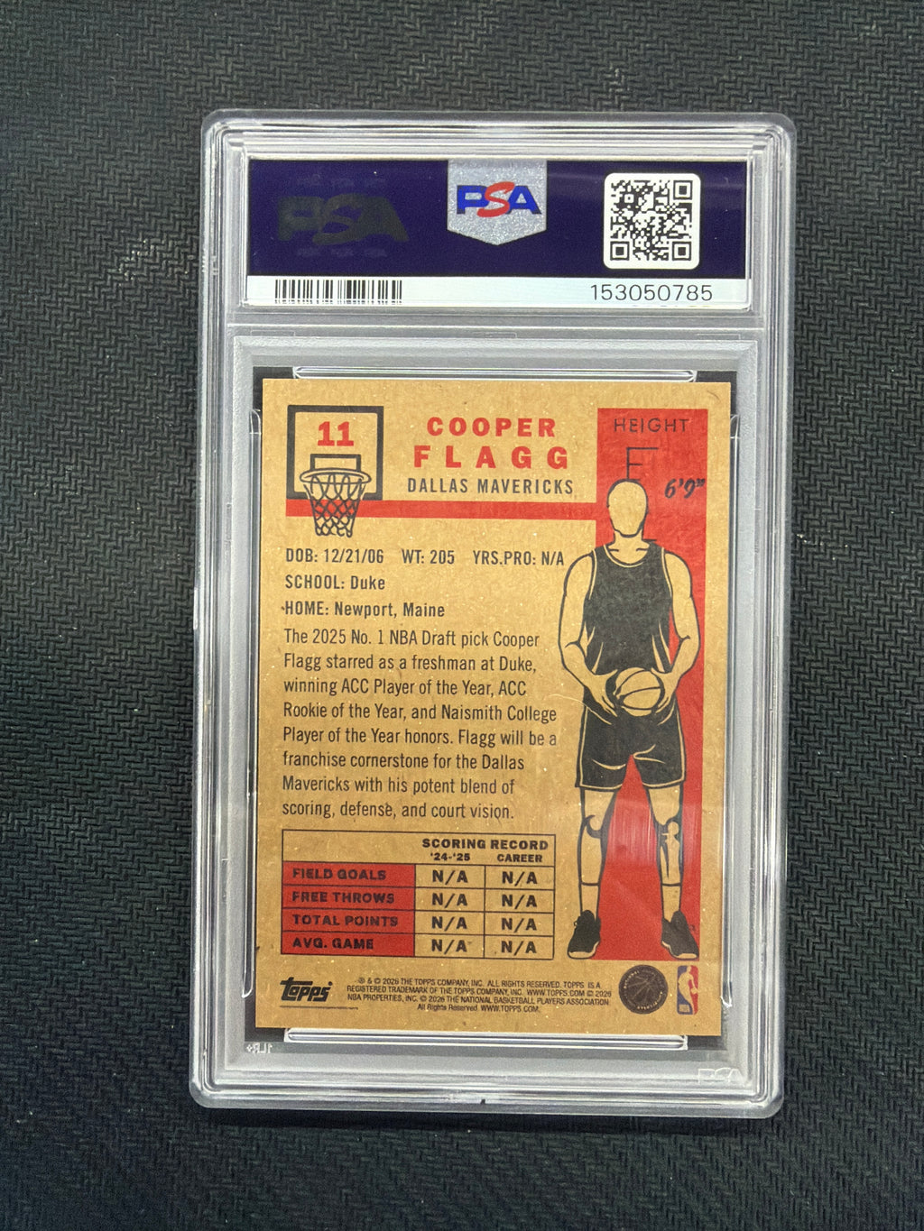 2026 Topps Living Cooper Flagg Rookie PSA 10 0785