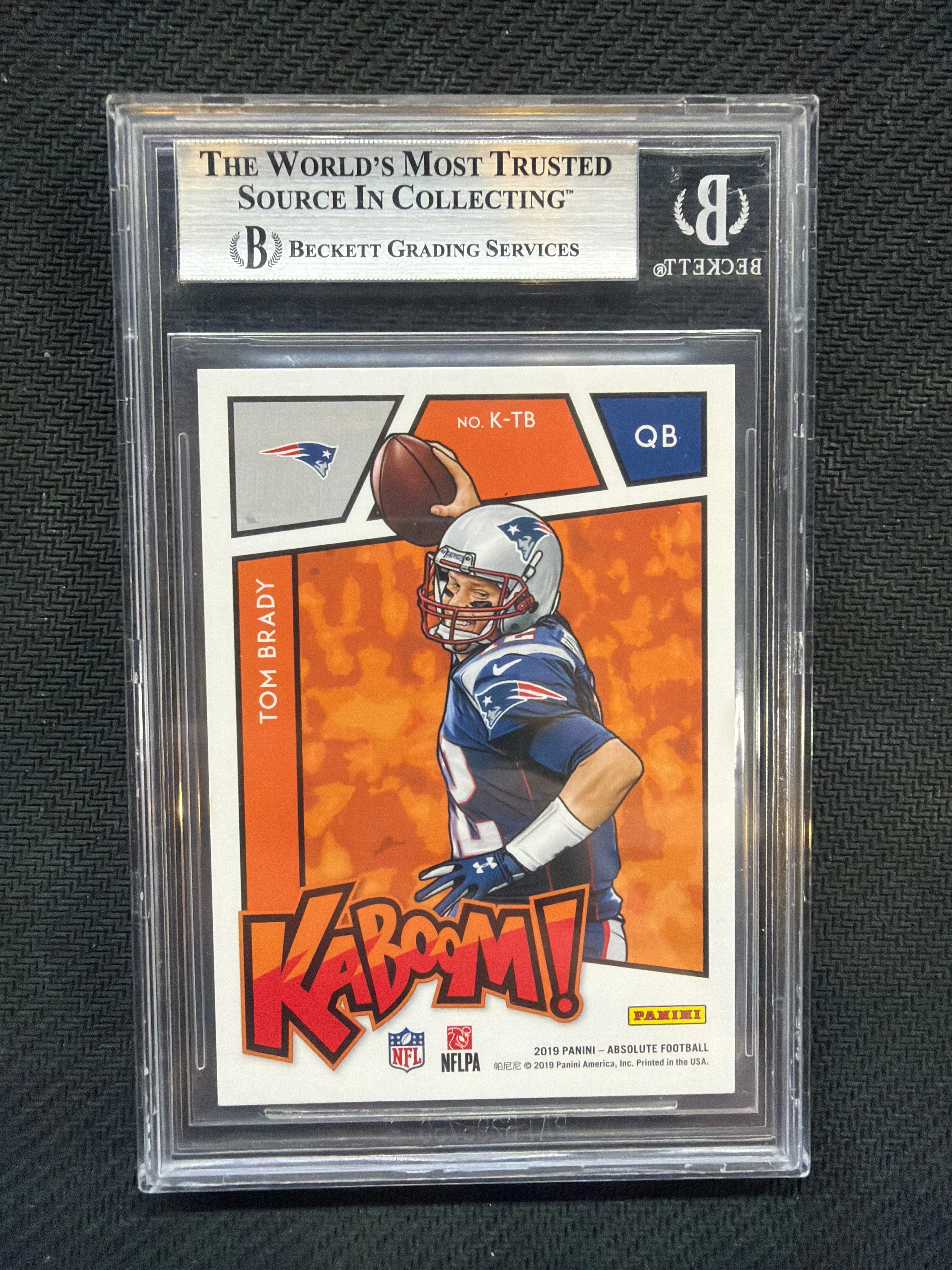 2019 Panini Absolute Tom Brady Kaboom! BGS 8.5