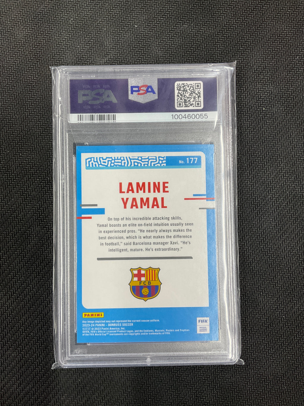 2023/24 Donruss FIFA Lamine Yamal Cubic Rookie PSA 10 Barcelona
