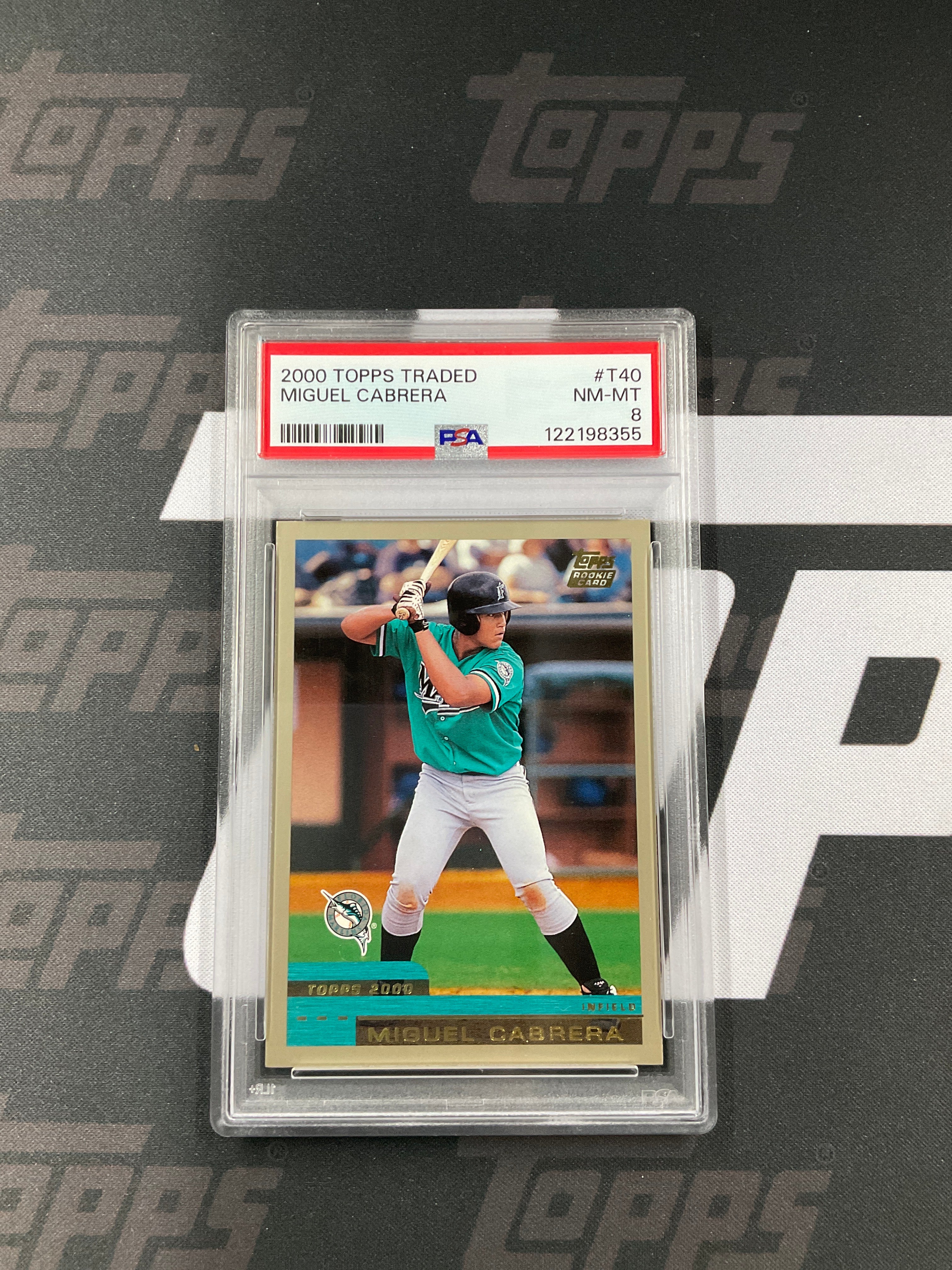 2000 Topps Traded Miguel Cabrera #T40 PSA 8