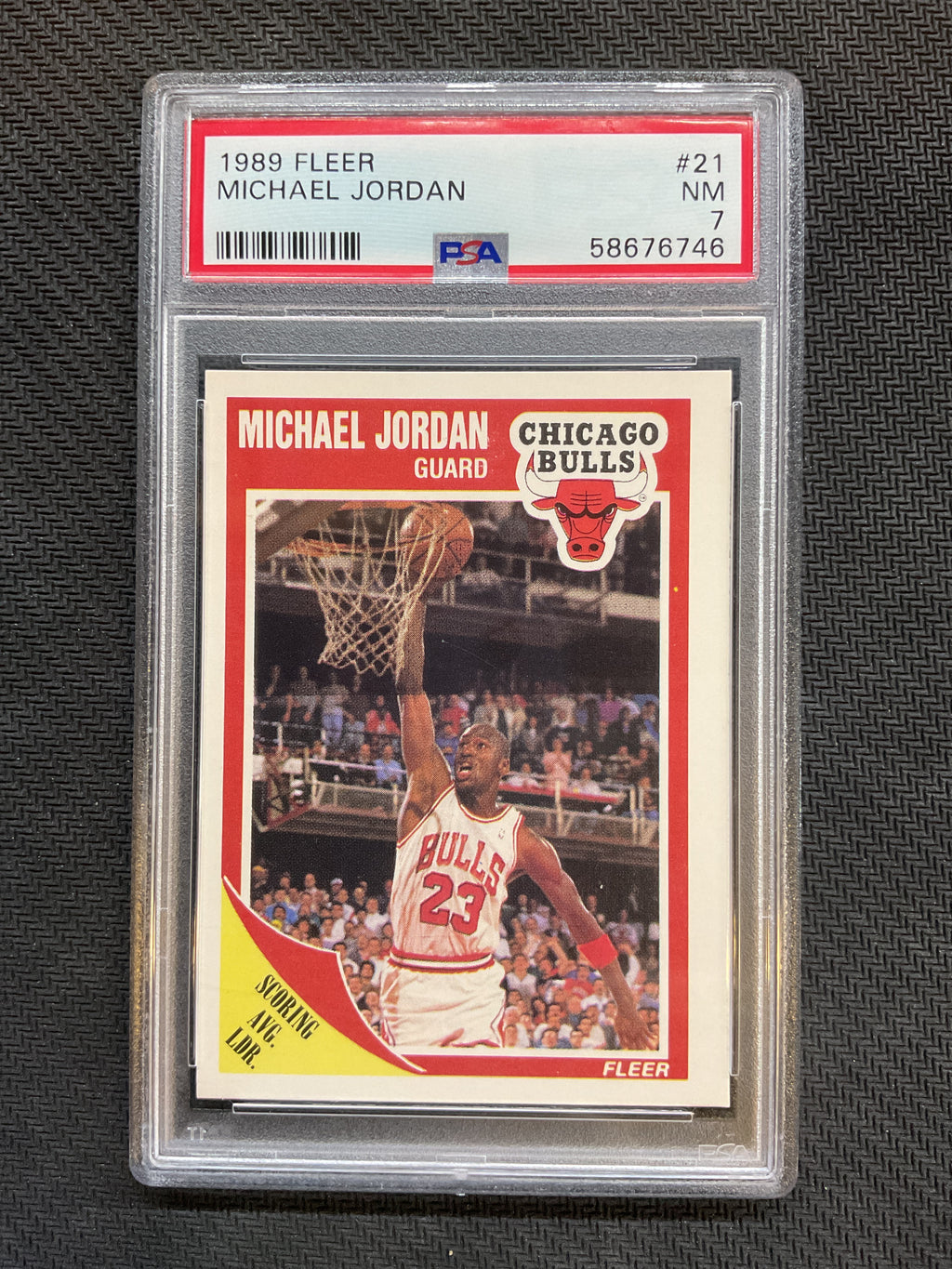 1989 Fleer Michael Jordan PSA 7 Bulls