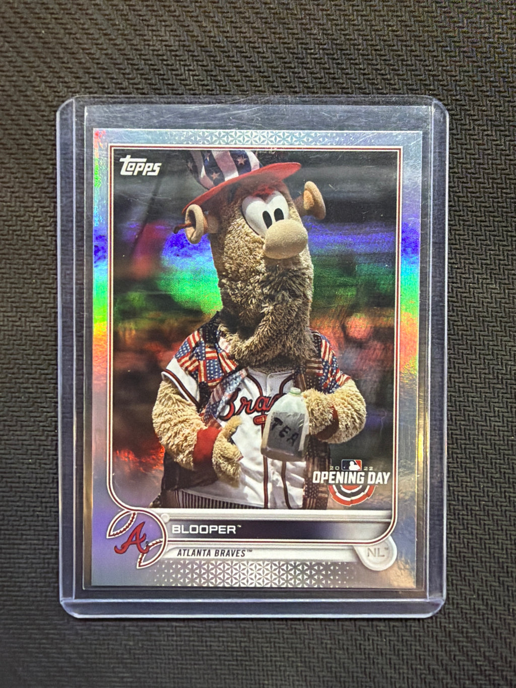 2022 Topps Opening Day Mascots Blooper /99 Braves