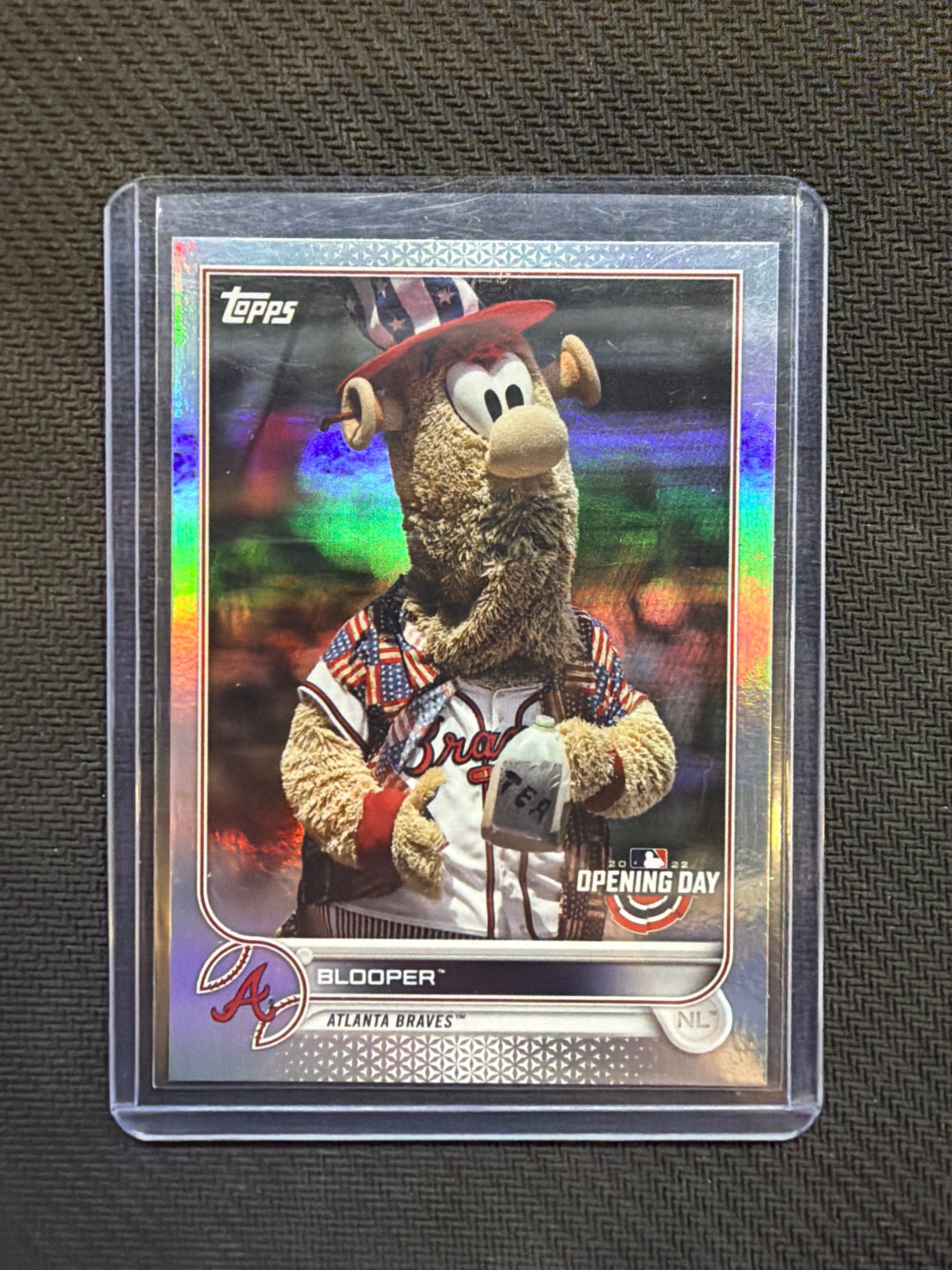 2022 Topps Opening Day Mascots Blooper /99 Braves