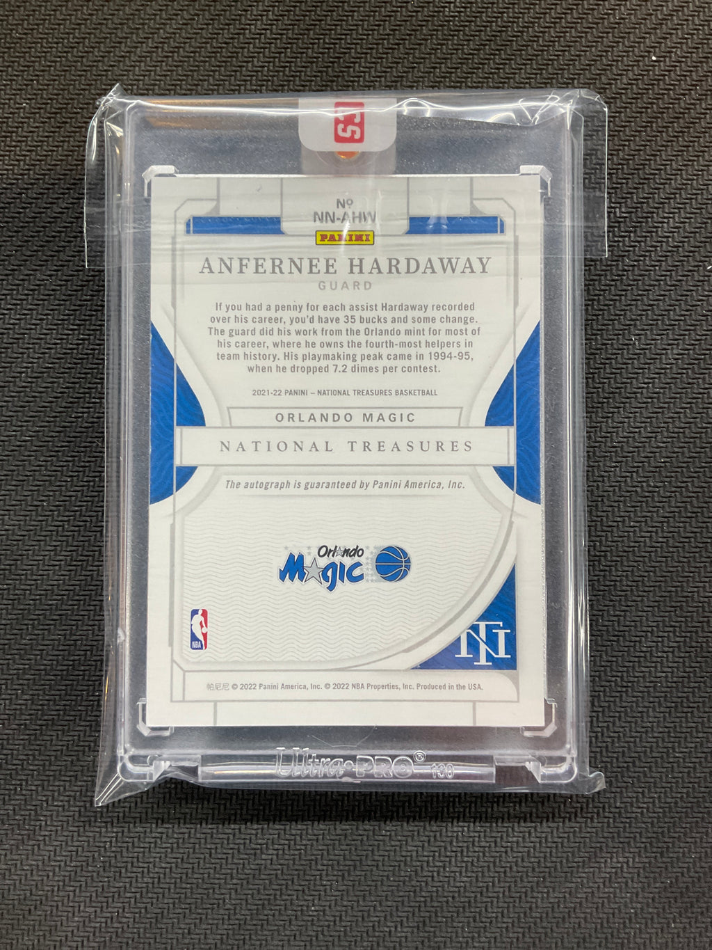 2022 National Treasures Anfree "Penny" Hardaway Auto /25 Notable Nicknames Auto