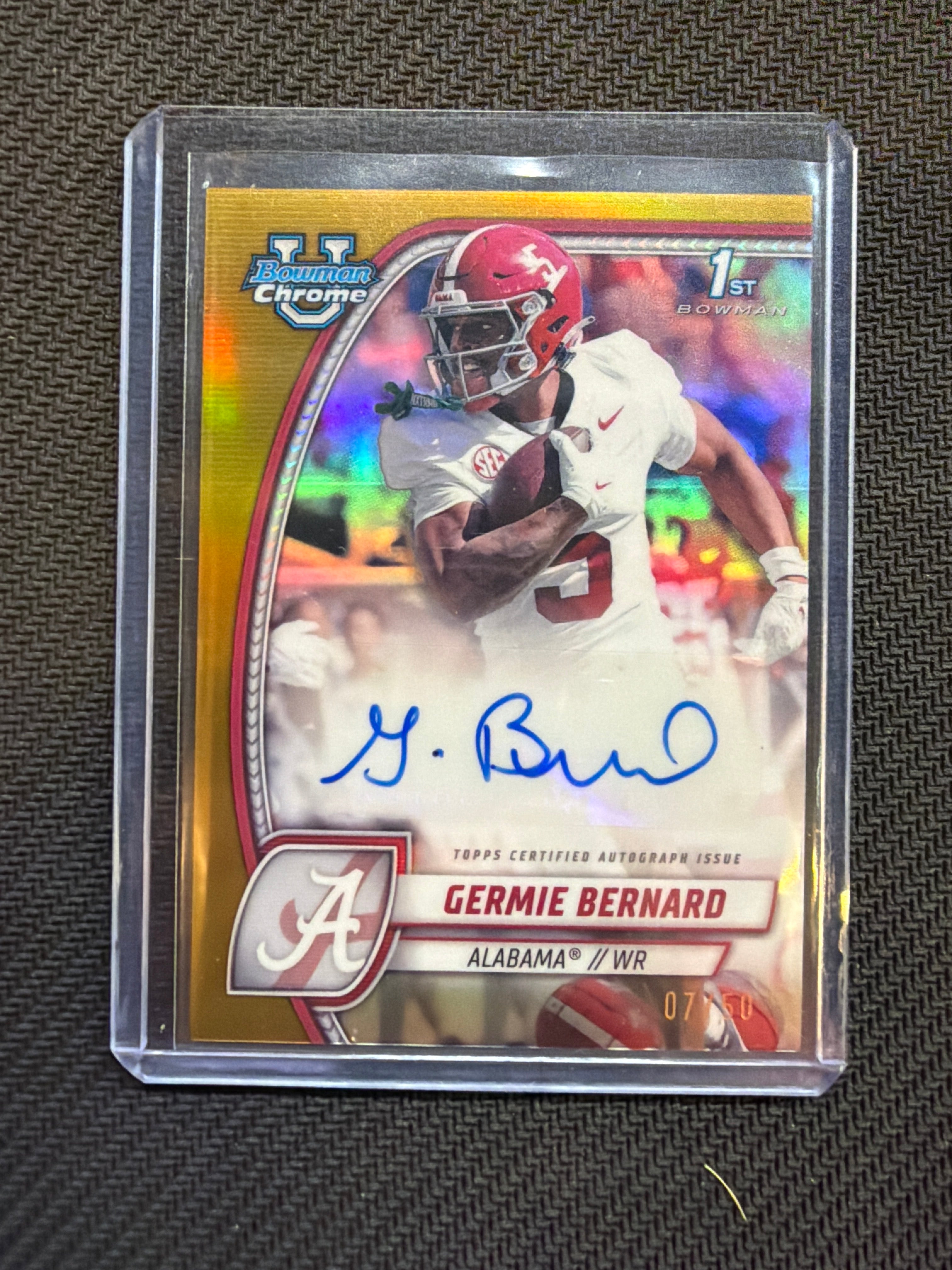 2024 Bowman U Germie Bernard Gold Auto /50 Alabama