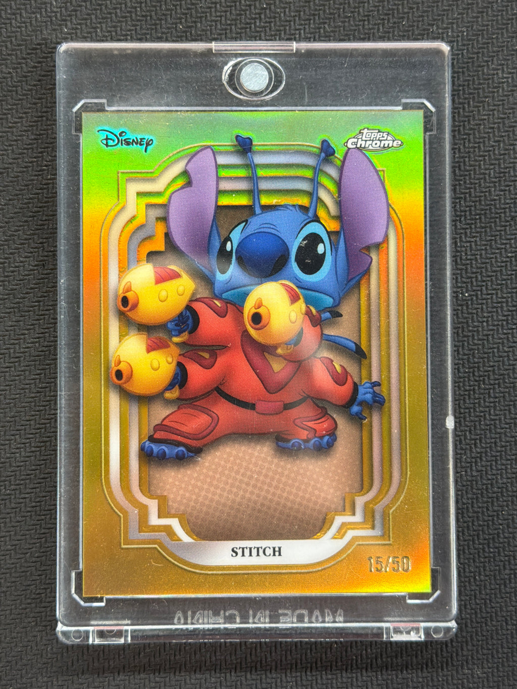 2024 Topps Chrome Disney Stitch Gold /50 #93 Lilo & Stitch