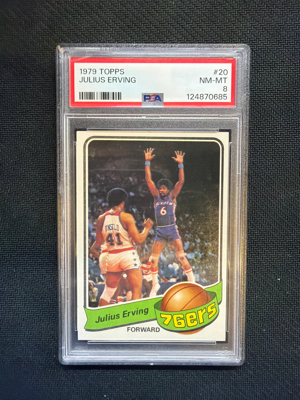 1979 Topps Julius Erving #20 PSA 8