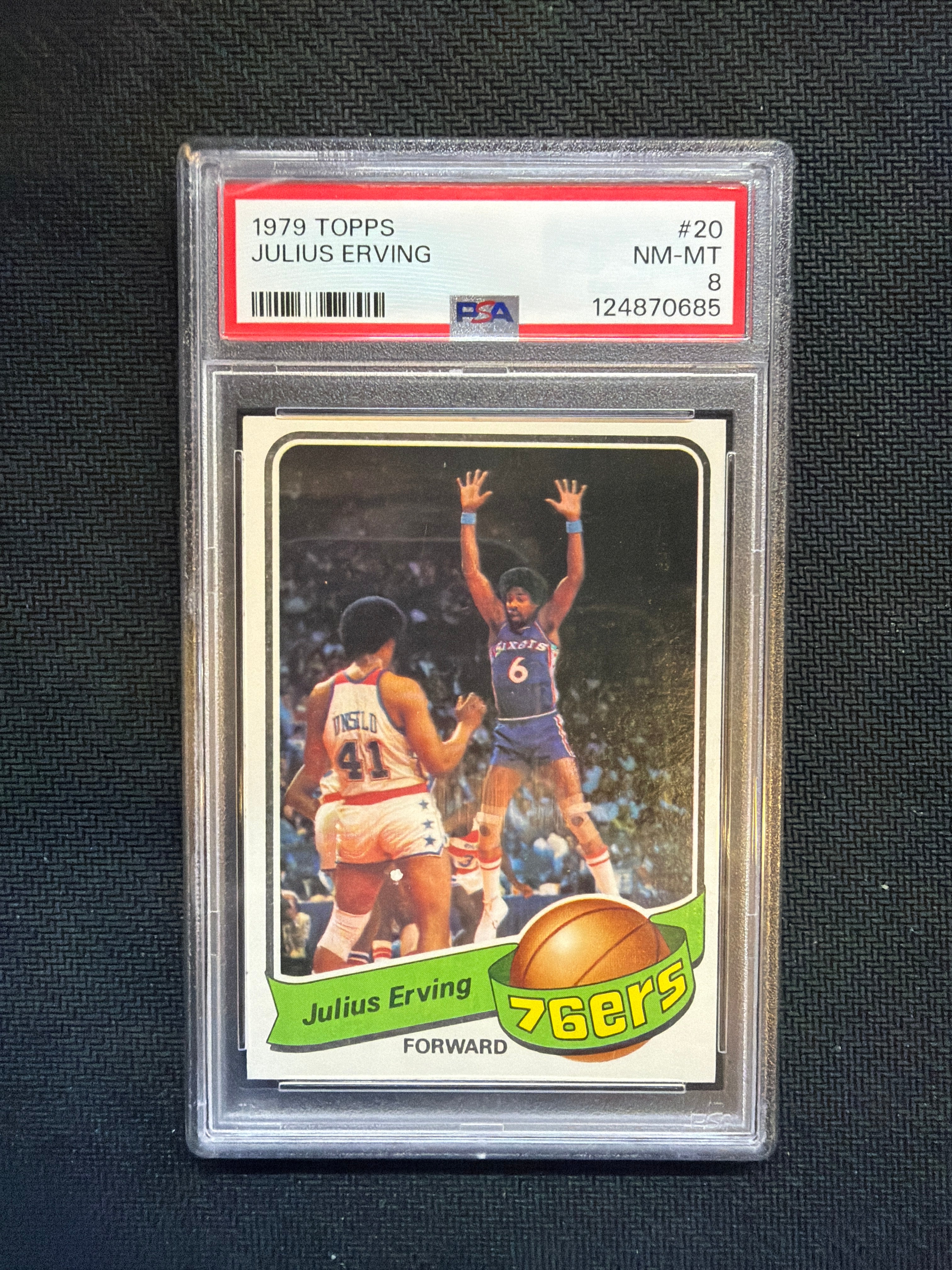 1979 Topps Julius Erving #20 PSA 8