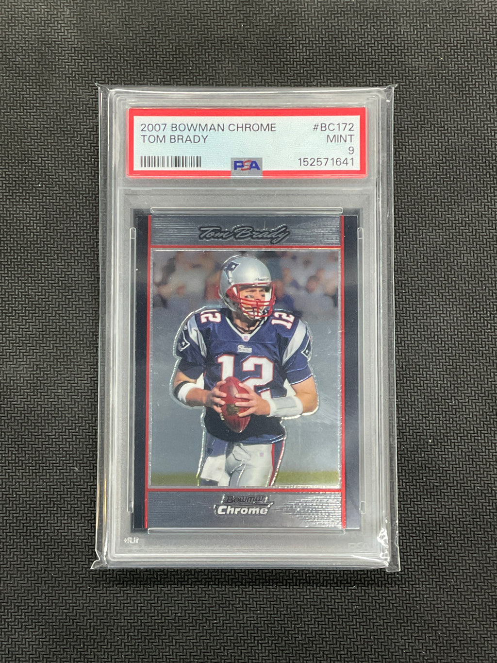 2007 Bowman Chrome Tom Brady PSA 9 Patriots