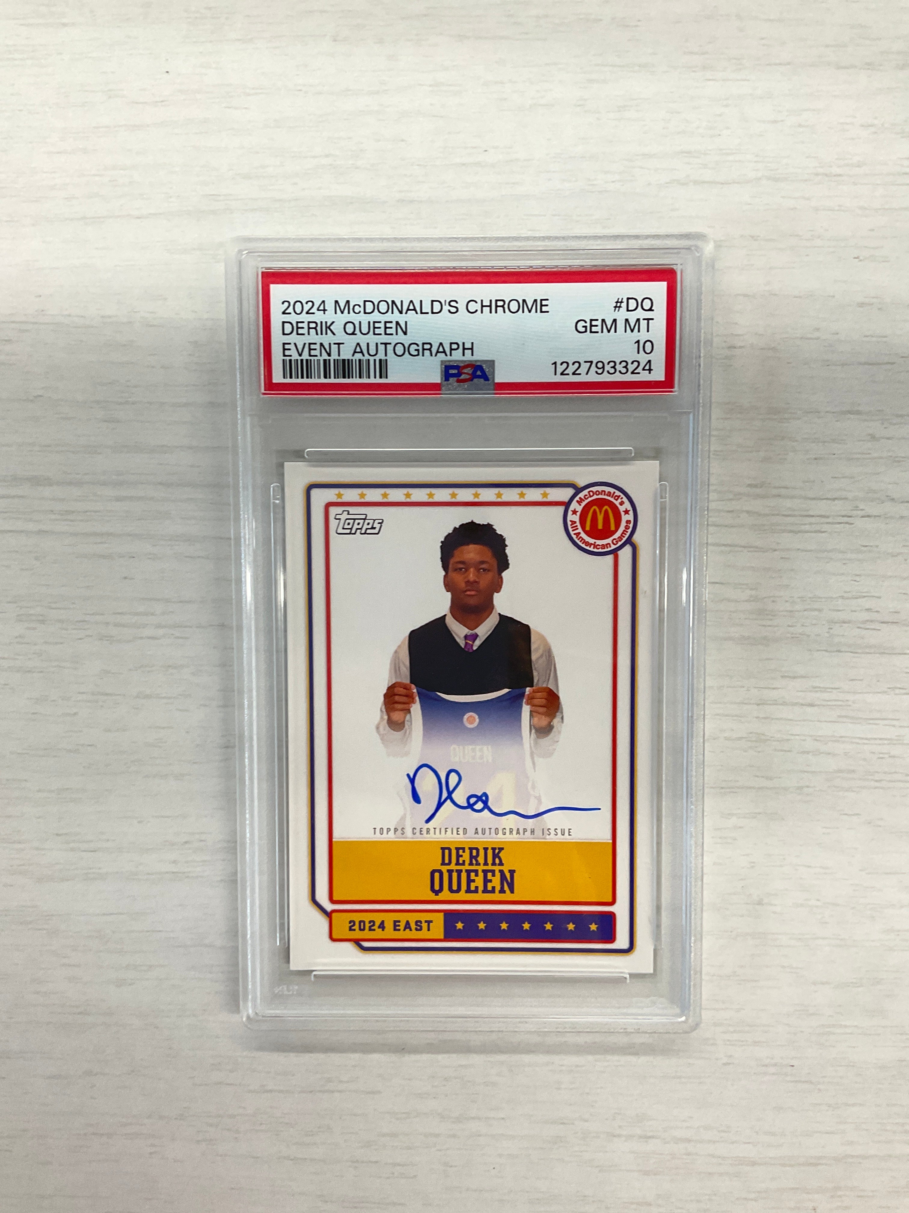 2024 Mcdonald's Derik Queen Event Auto PSA 10 3