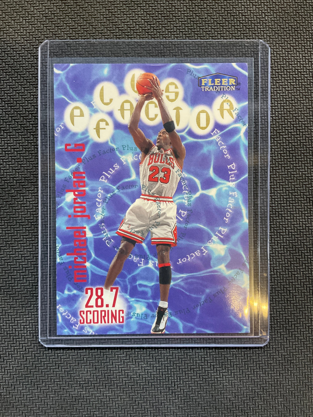 1989 Fleer Tradition Michael Jordan Plus Factor #142 Bulls