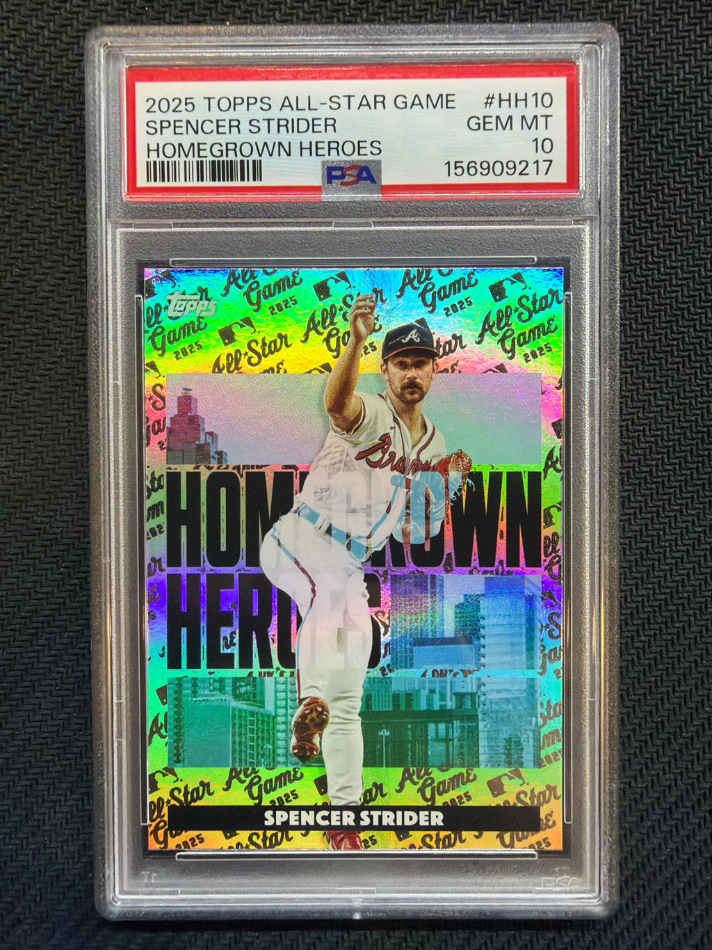 2025 Topps All Star Game Spencer Strider Homegrown Heroes #HH10 PSA 10 Braves