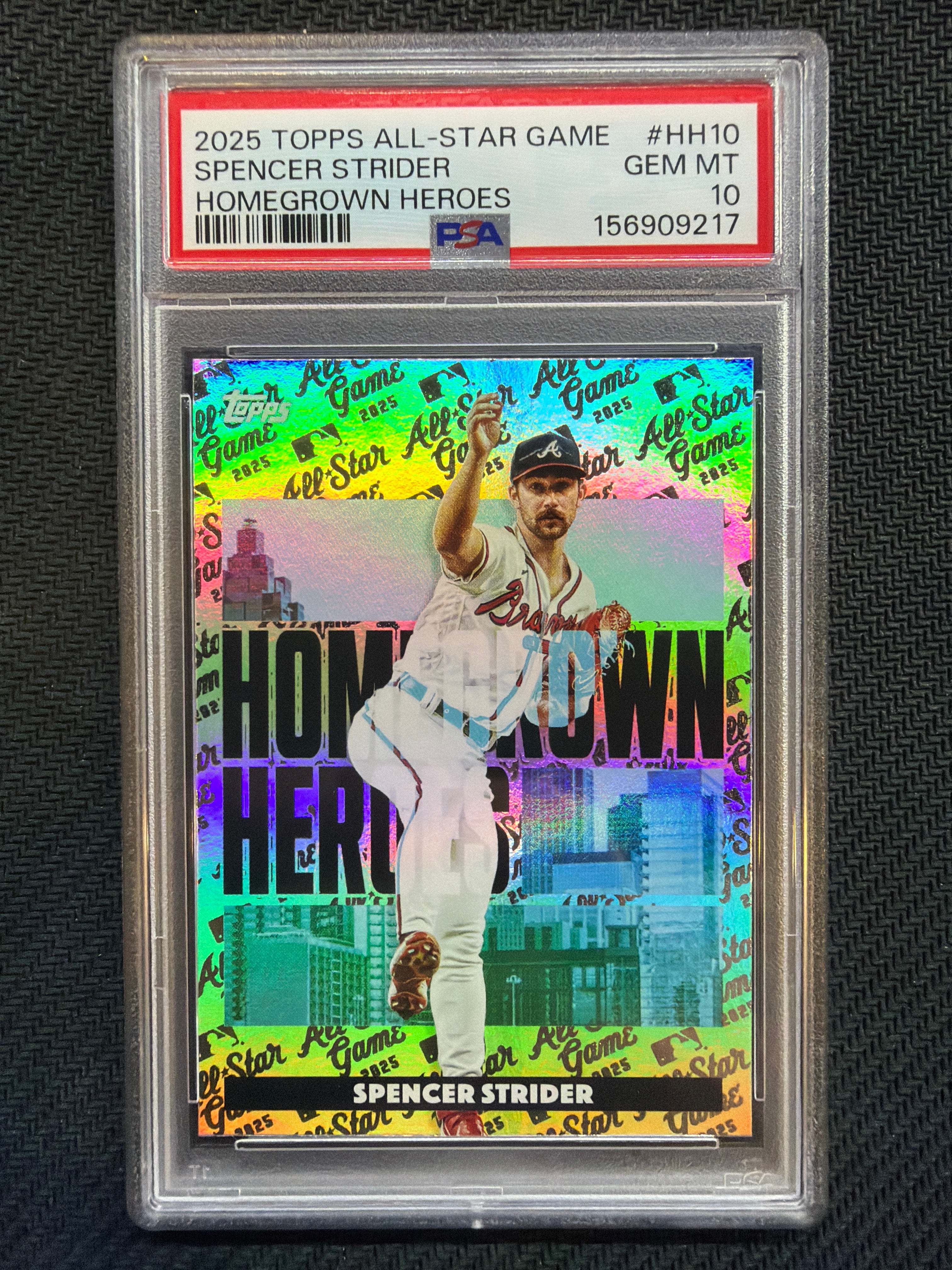 2025 Topps All Star Game Spencer Strider Homegrown Heroes #HH10 PSA 10 Braves