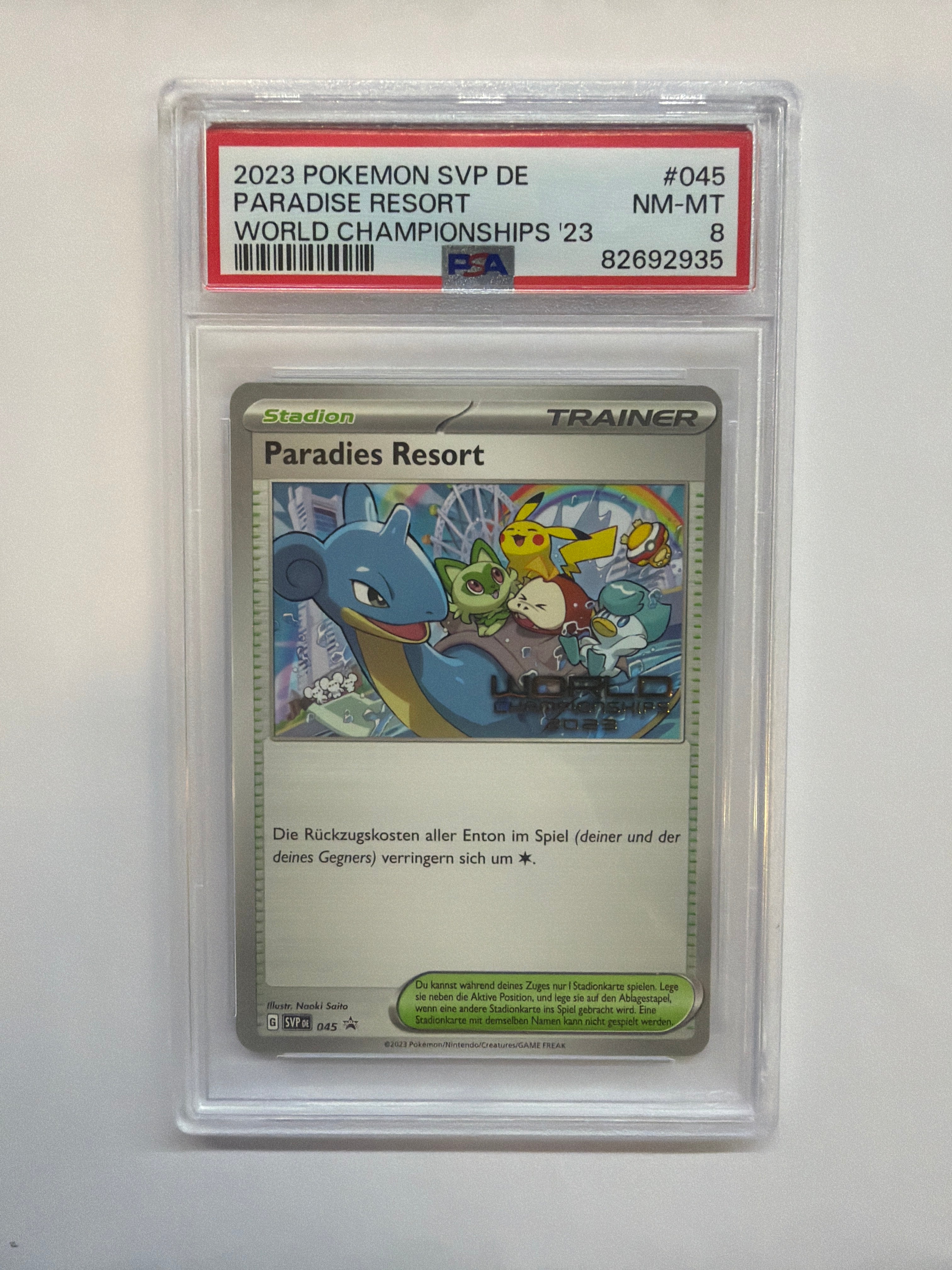 2023 Pokemon German Paradise Resort World Championships 045 PSA 8