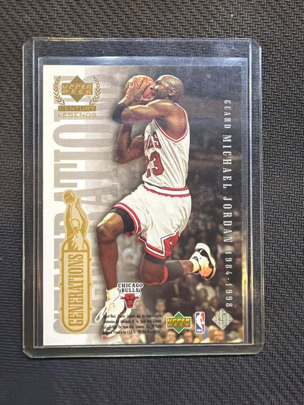 1999 Upper Deck Century Lengends Kobe Bryant Michael Jordan Generations Bulls Lakers