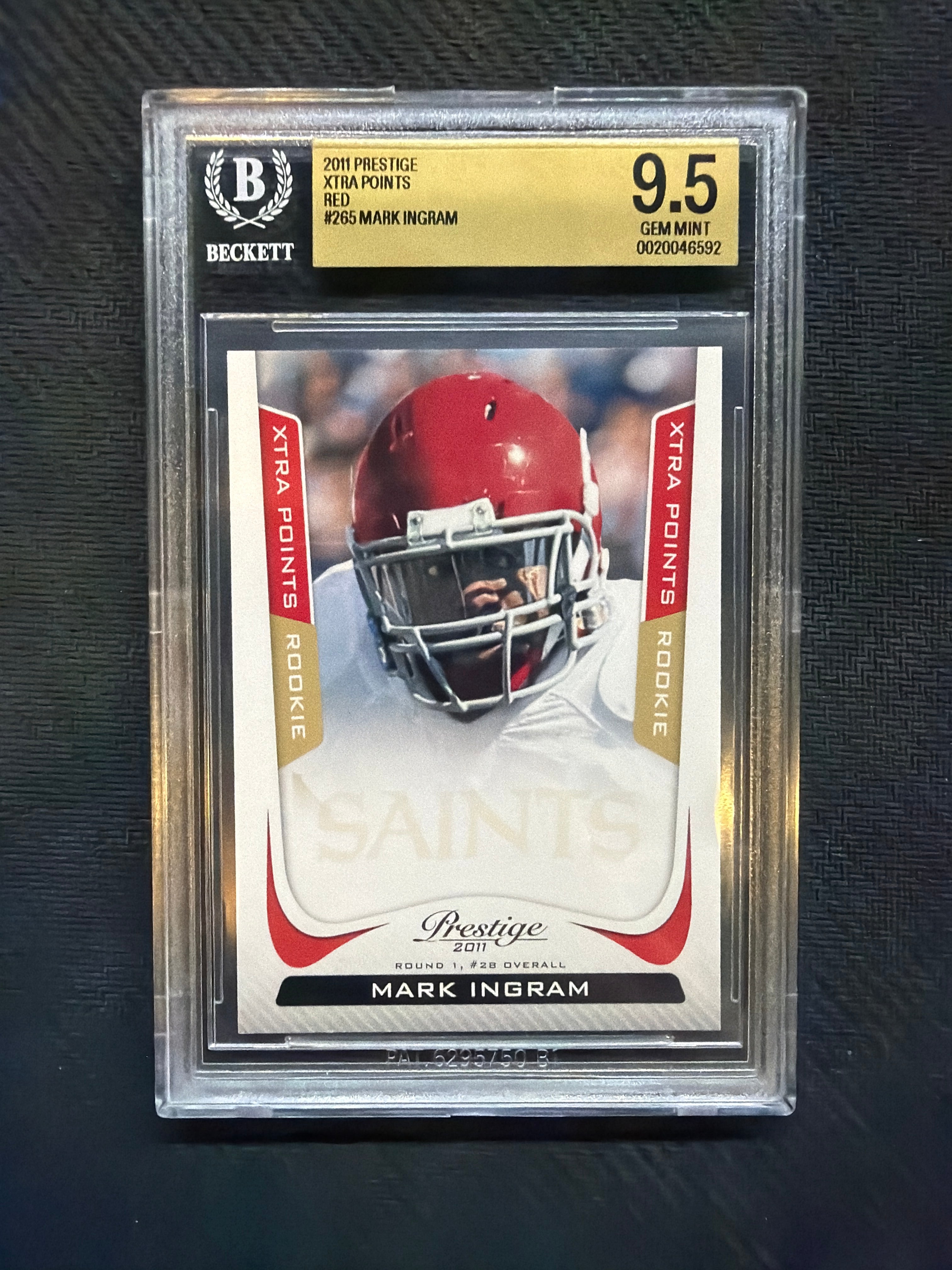2011 Prestige Xtra Points Mark Ingram Red /100 BGS 9.5 Alabama