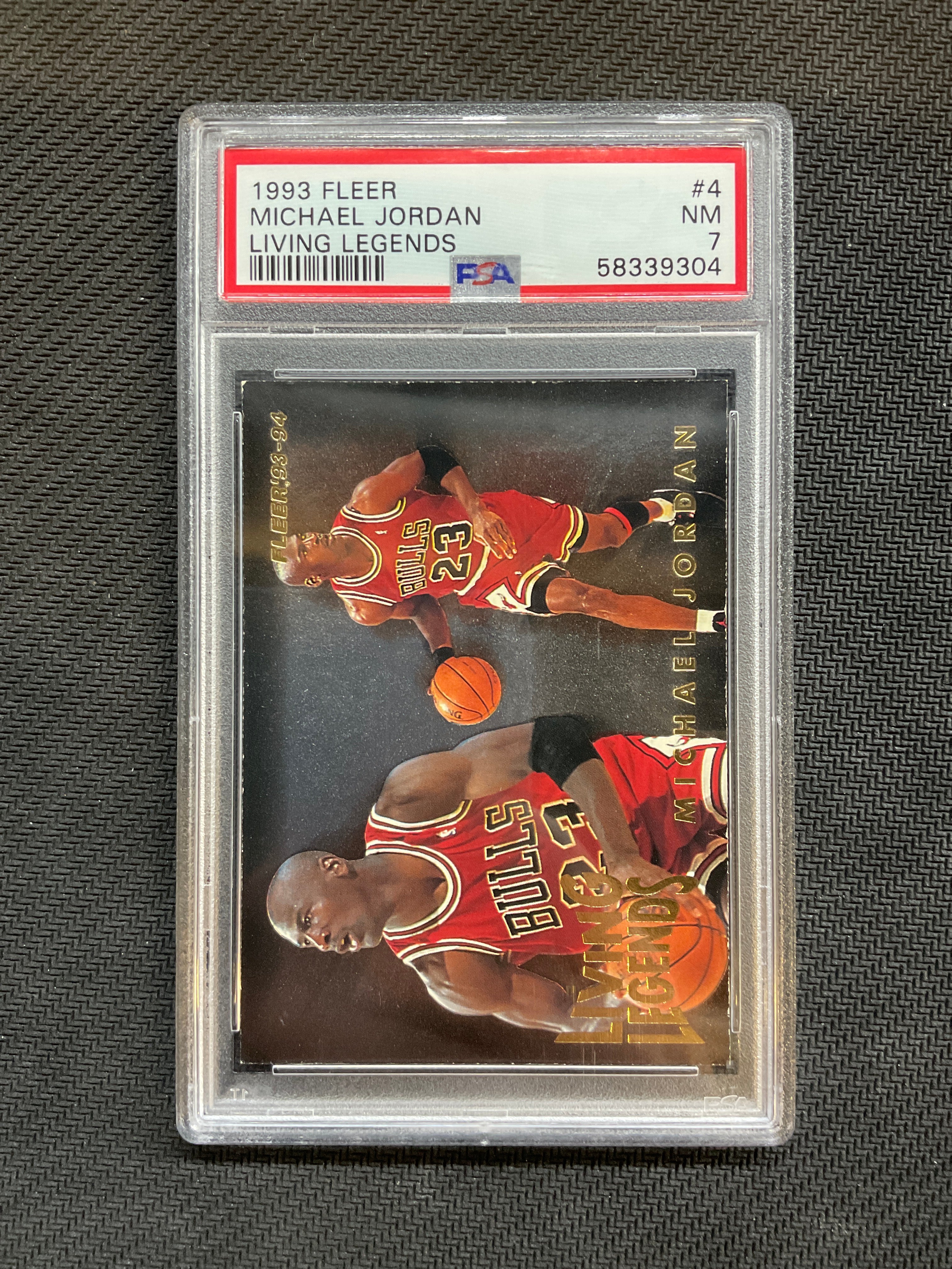 1993 Fleer Michael Jordan Living Legends PSA 7 Bulls