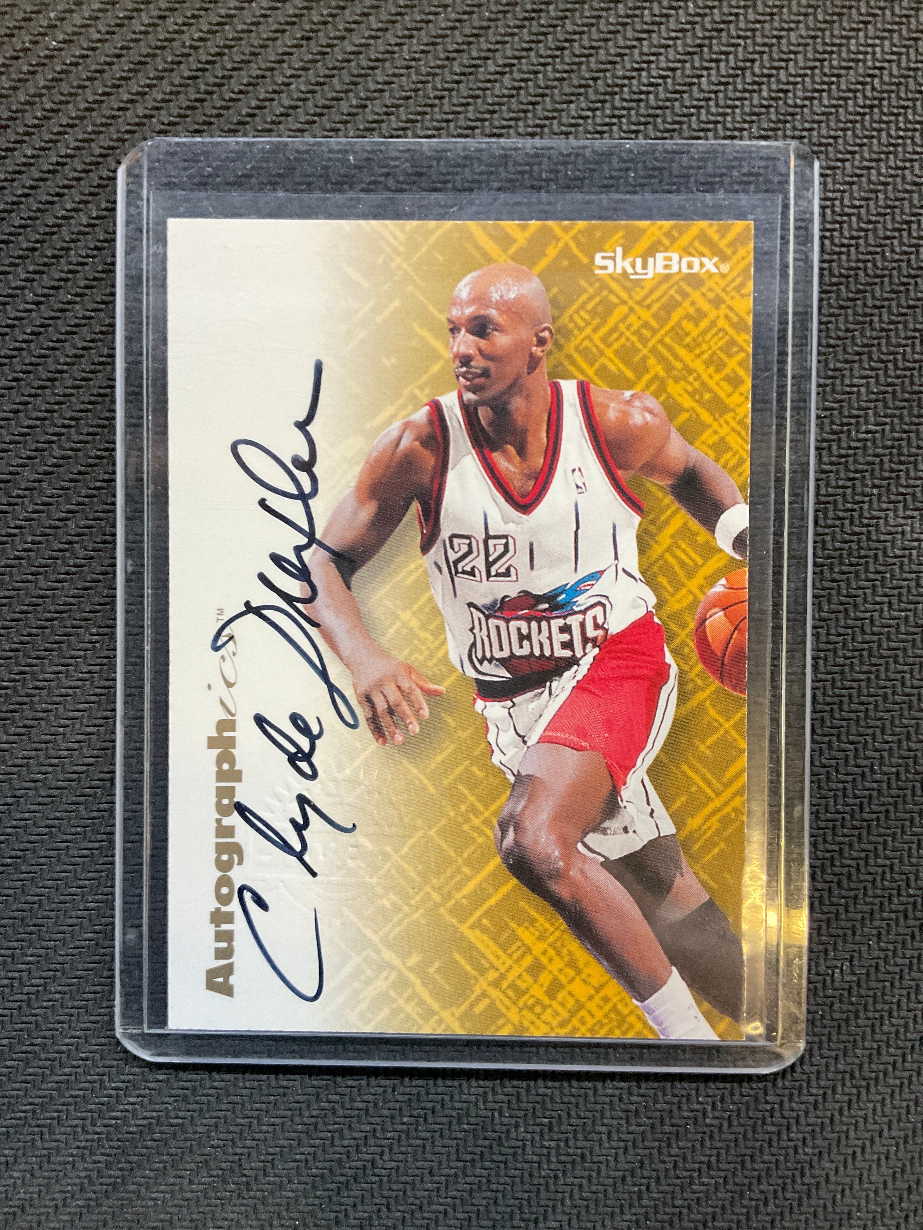 1996 Skybox Premium Clyde Drexler Autograph Trail Blazers
