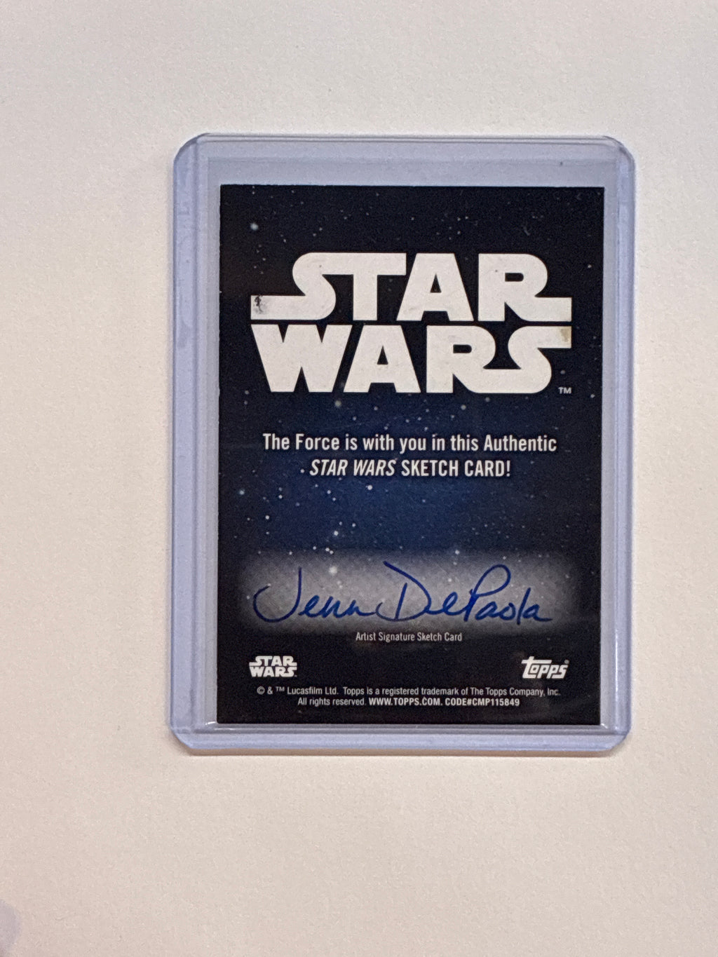 2026 Topps Chrome Star Wars Kuiil Sketch Card
