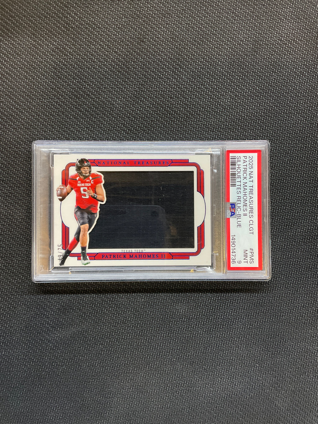 2025 National Treasures Patrick Mahomes II Patch /25 PSA 9