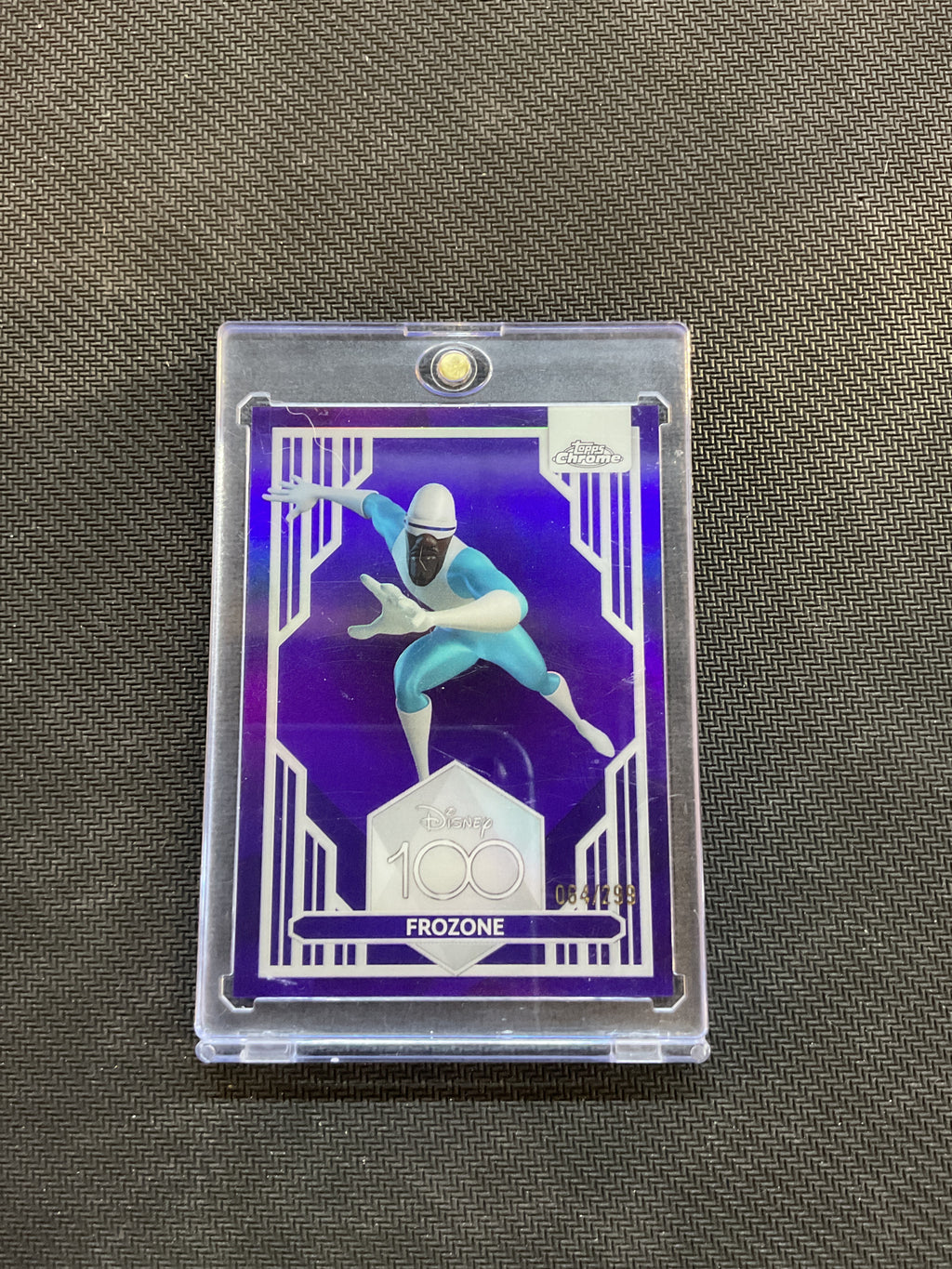 2023 Topps Chrome Disney 100 Frozone Purple Refractor /299