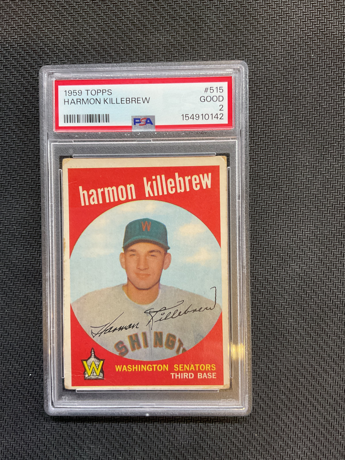 1959 Topps Harmon Killebrew #515 PSA 2 142