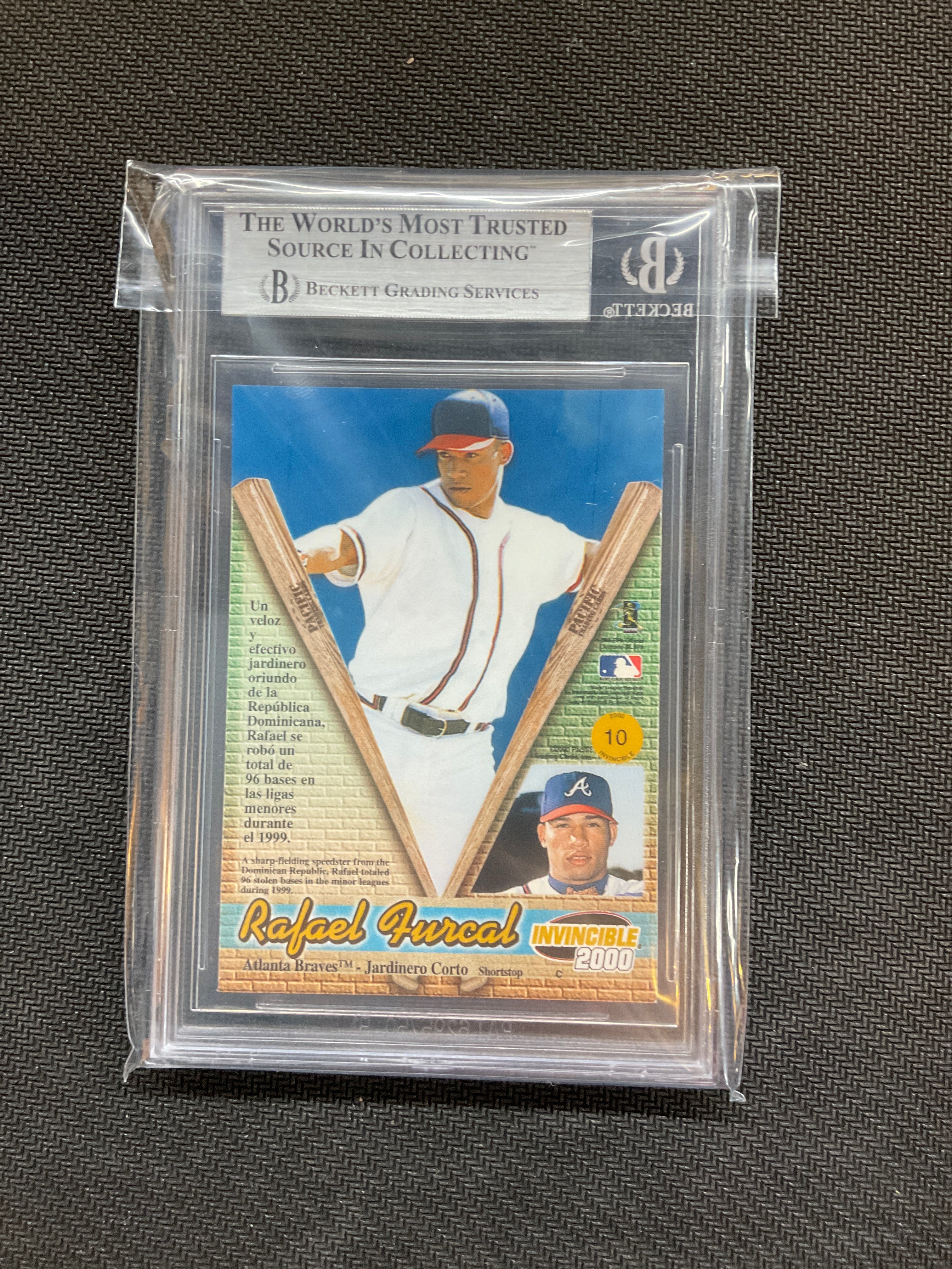 2000 Pacific Invincible Rafael Furcal Rookie BGS 8.5 Braves
