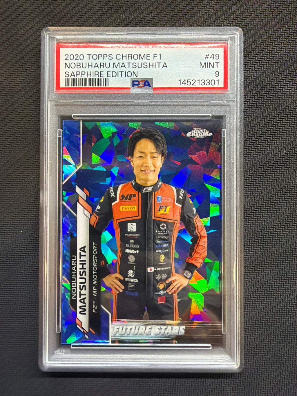 2020 Topps Chrome F1 Sapphire Nobuharu Matsushita #49 PSA 9 301