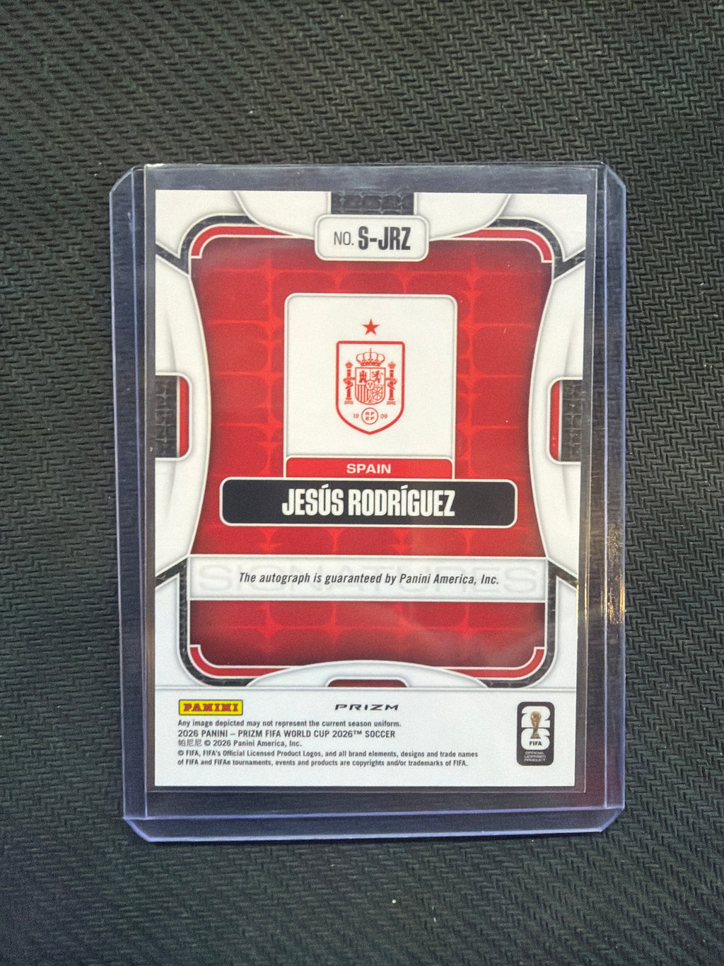 2026 Panini Prizm FIFA World Cup Soccer Jesus Rodriguez Wave Auto