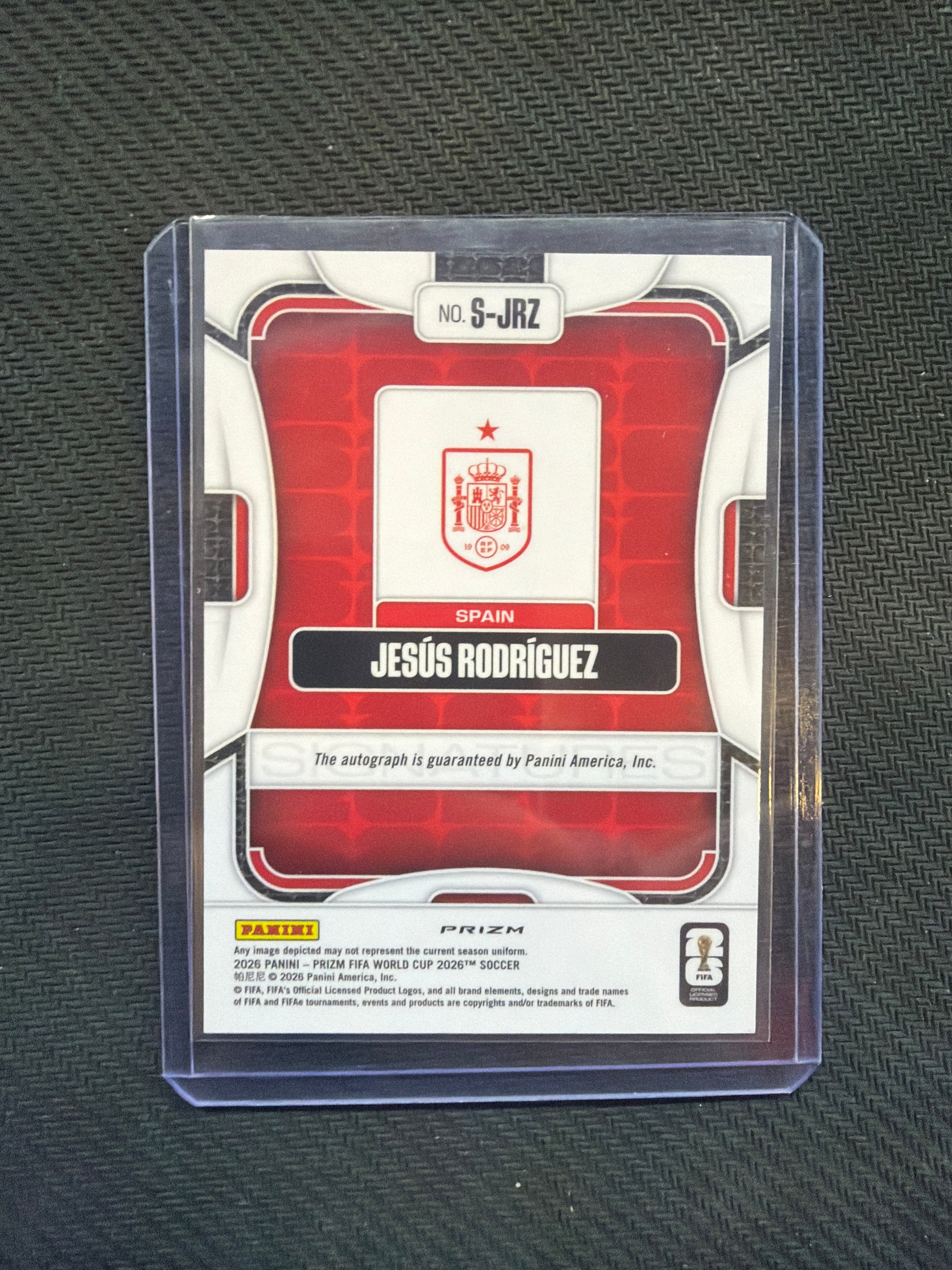 2026 Panini Prizm FIFA World Cup Soccer Jesus Rodriguez Wave Auto