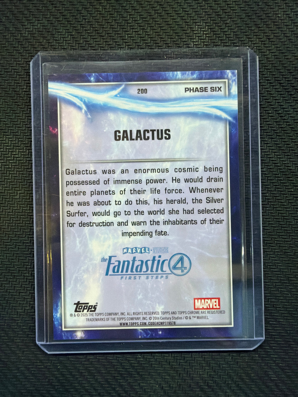 2025 Topps Chrome Marvel Galactus Purple /49