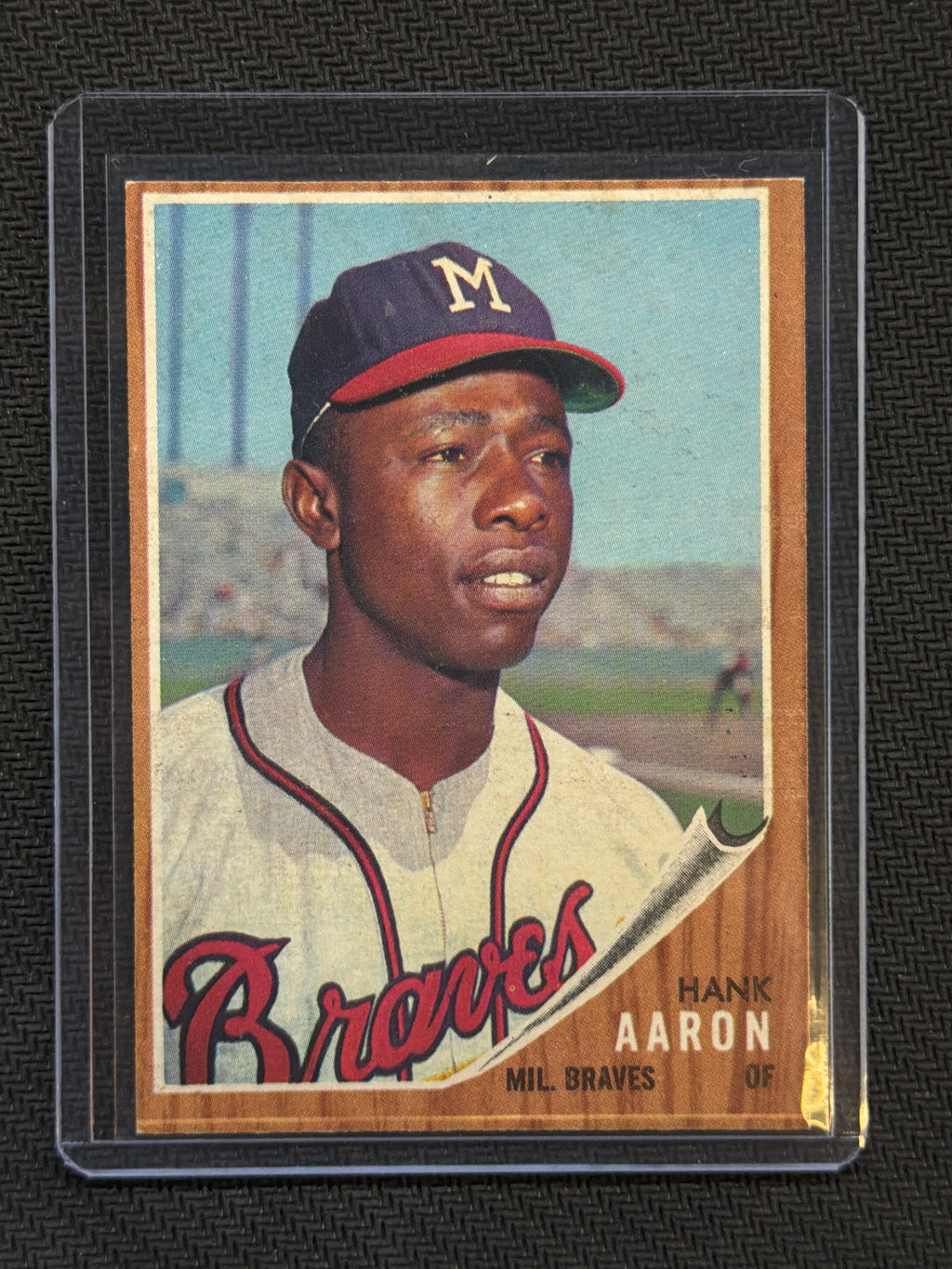 1962 Topps Hank Aaron #320 Braves 2