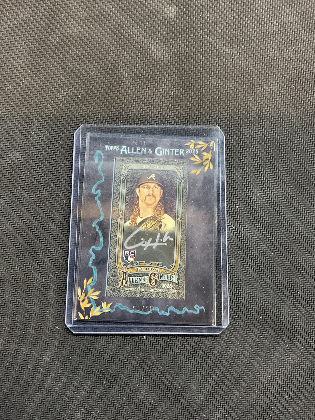 2025 Allen & Ginter Grant Holmes Framed Mini Rookie Auto /25 Braves