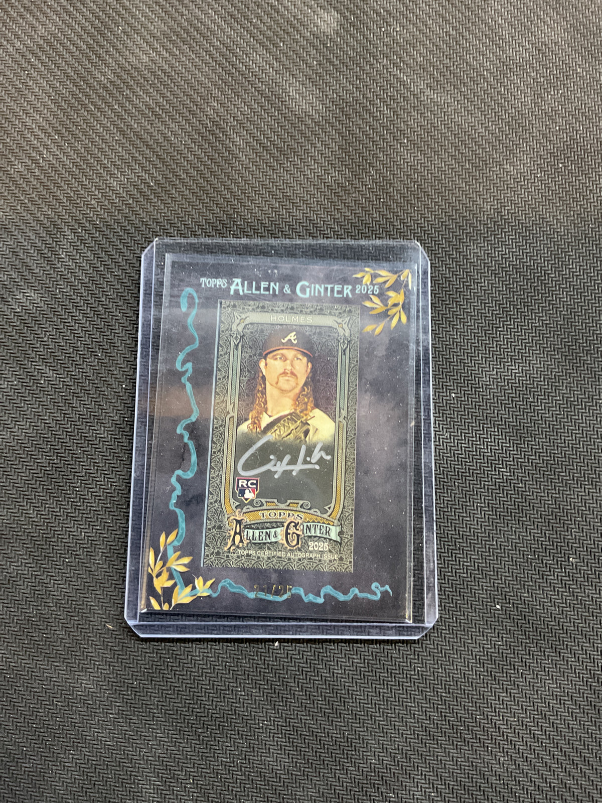 2025 Allen & Ginter Grant Holmes Framed Mini Rookie Auto /25 Braves