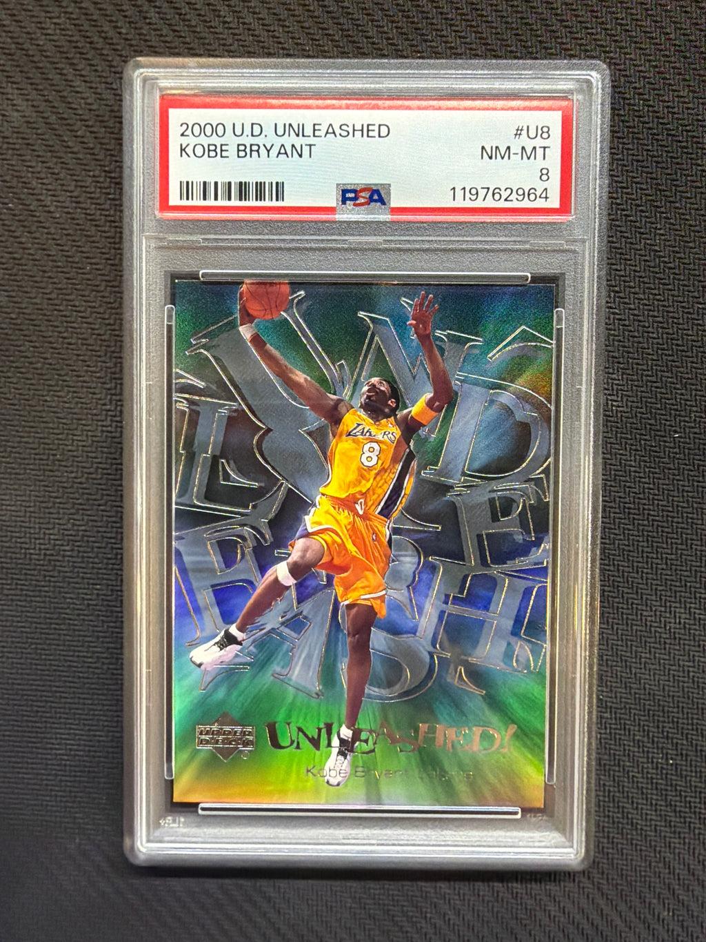 2000 Upper Deck Unleashed Kobe Bryant PSA 8 Lakers