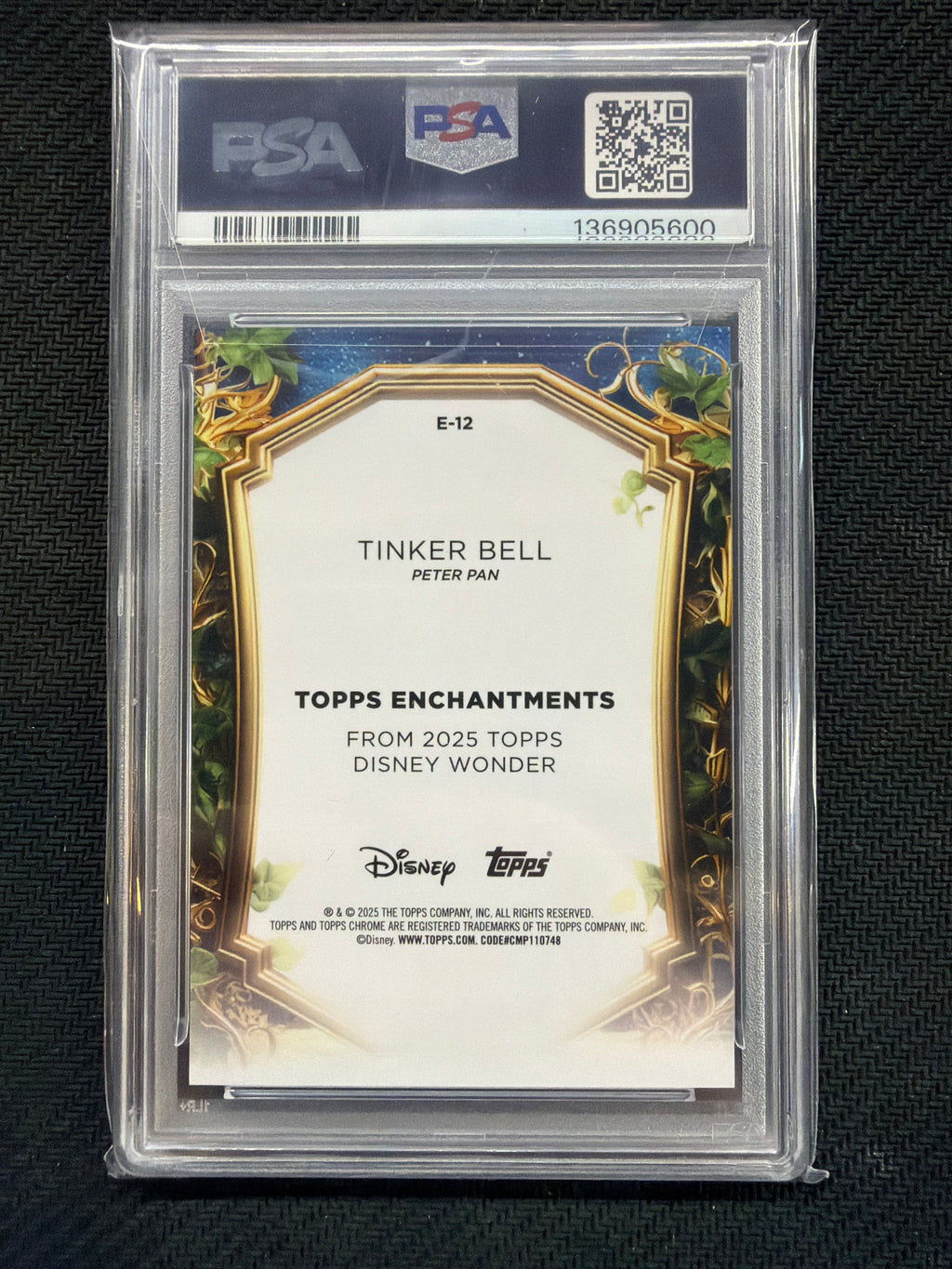 2025 Topps Disney Wonder Tinker Bell Enchantments PSA 10