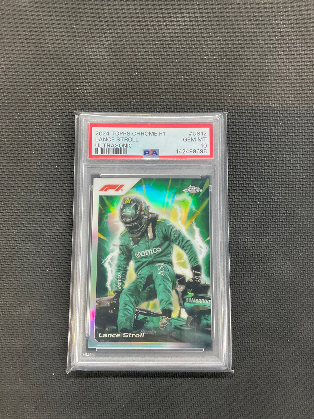2024 Topps Chrome F1 Lance Stroll Ultrasonic PSA 10