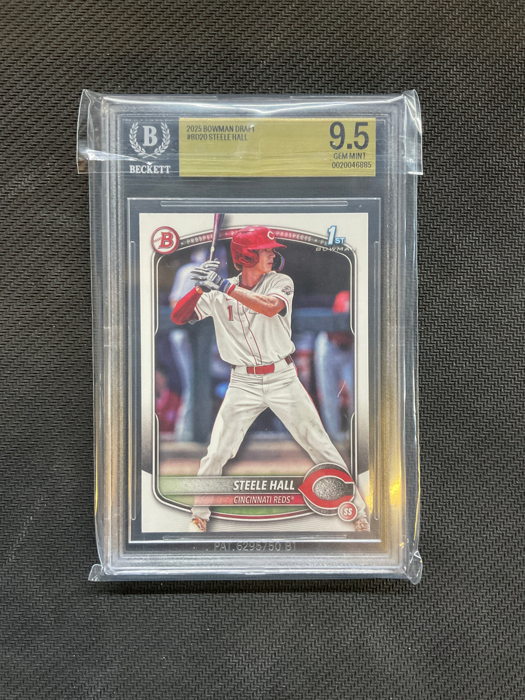 2025 Bowman Draft Paper Steele Hall BGS 9.5 Reds