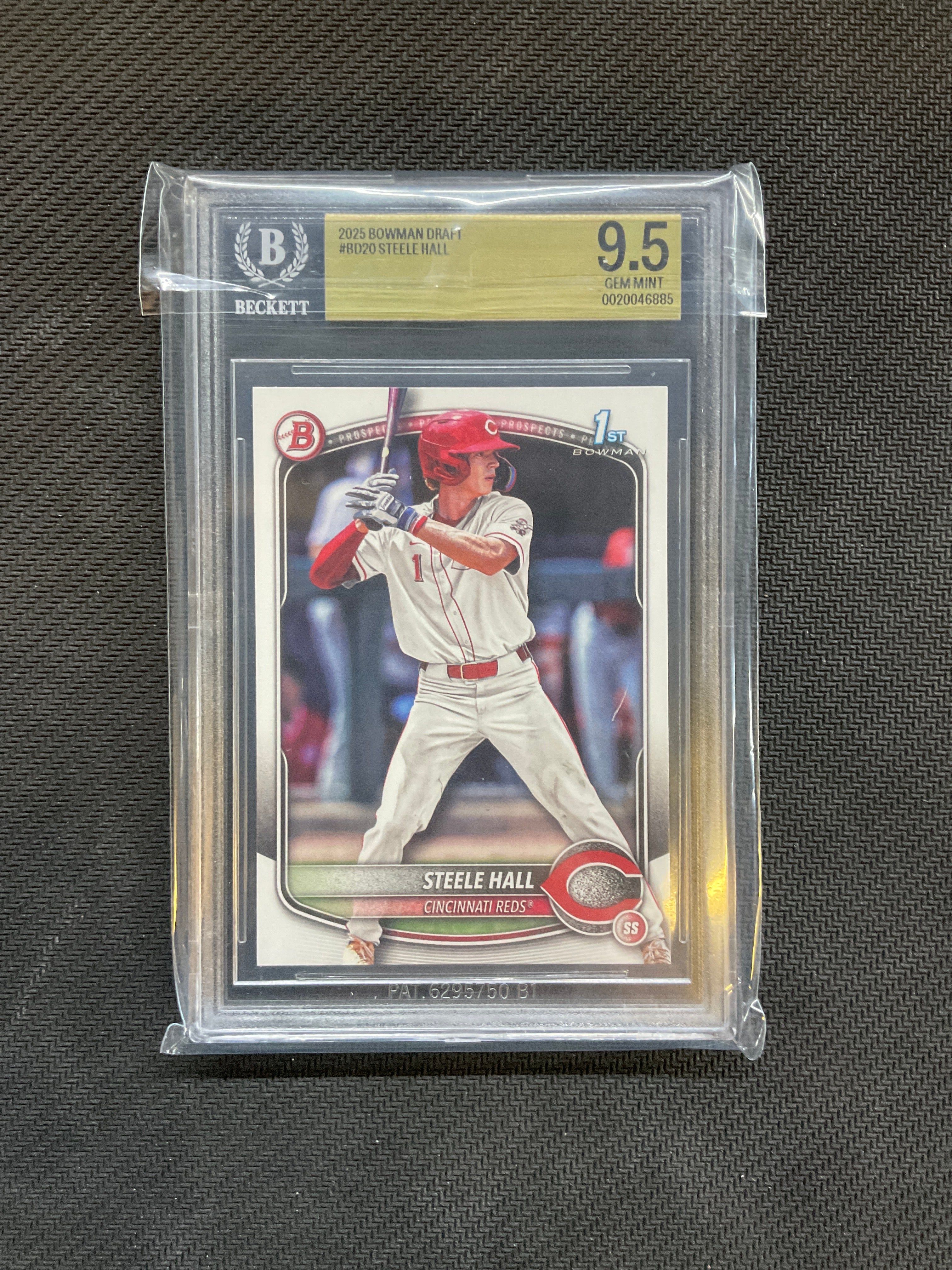 2025 Bowman Draft Paper Steele Hall BGS 9.5 Reds