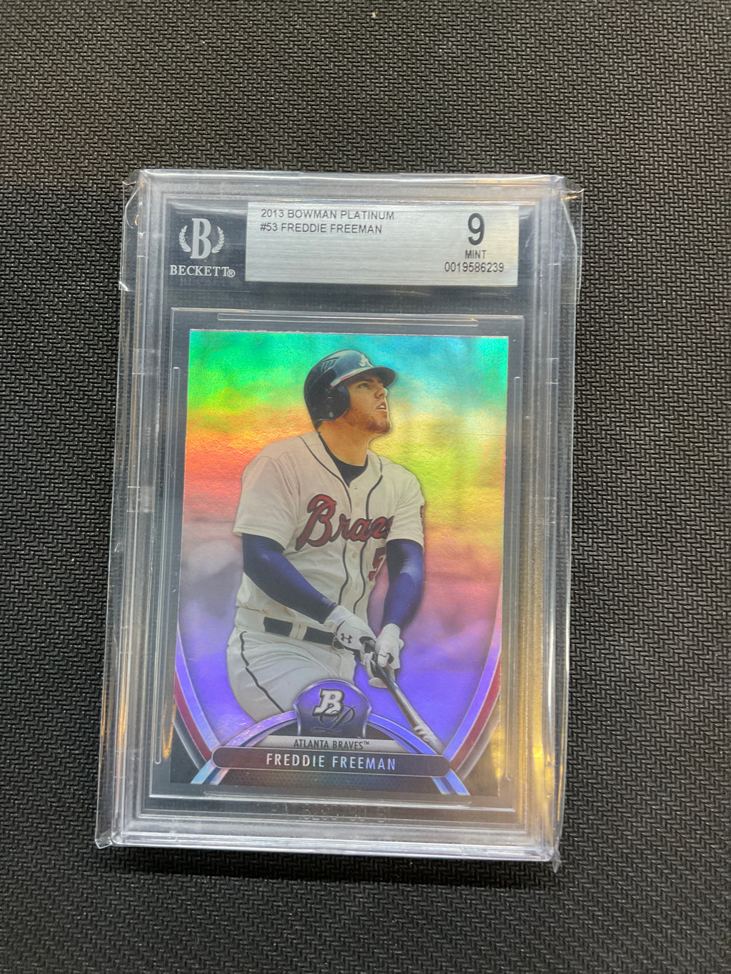 2013 Bowman Platinum Freddie Freeman BGS 9 Braves