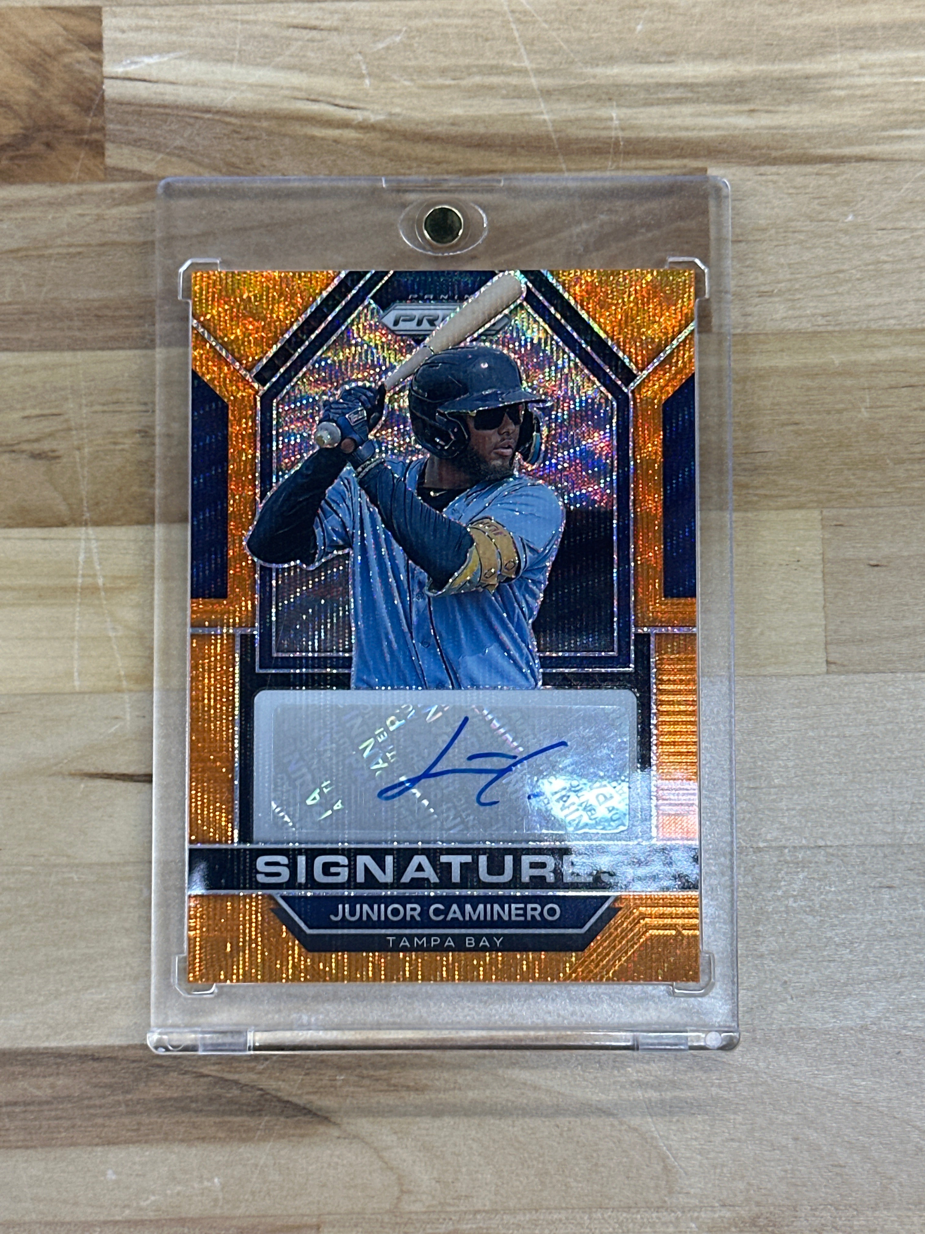 2023 Prizm Junior Caminero Auto Orange Wave /50