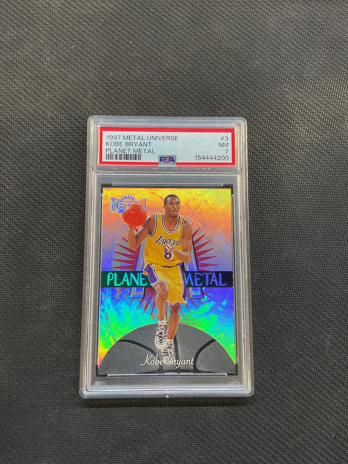 1997 Metal Universe Kobe Bryant Planet Metal PSA 7 Lakers